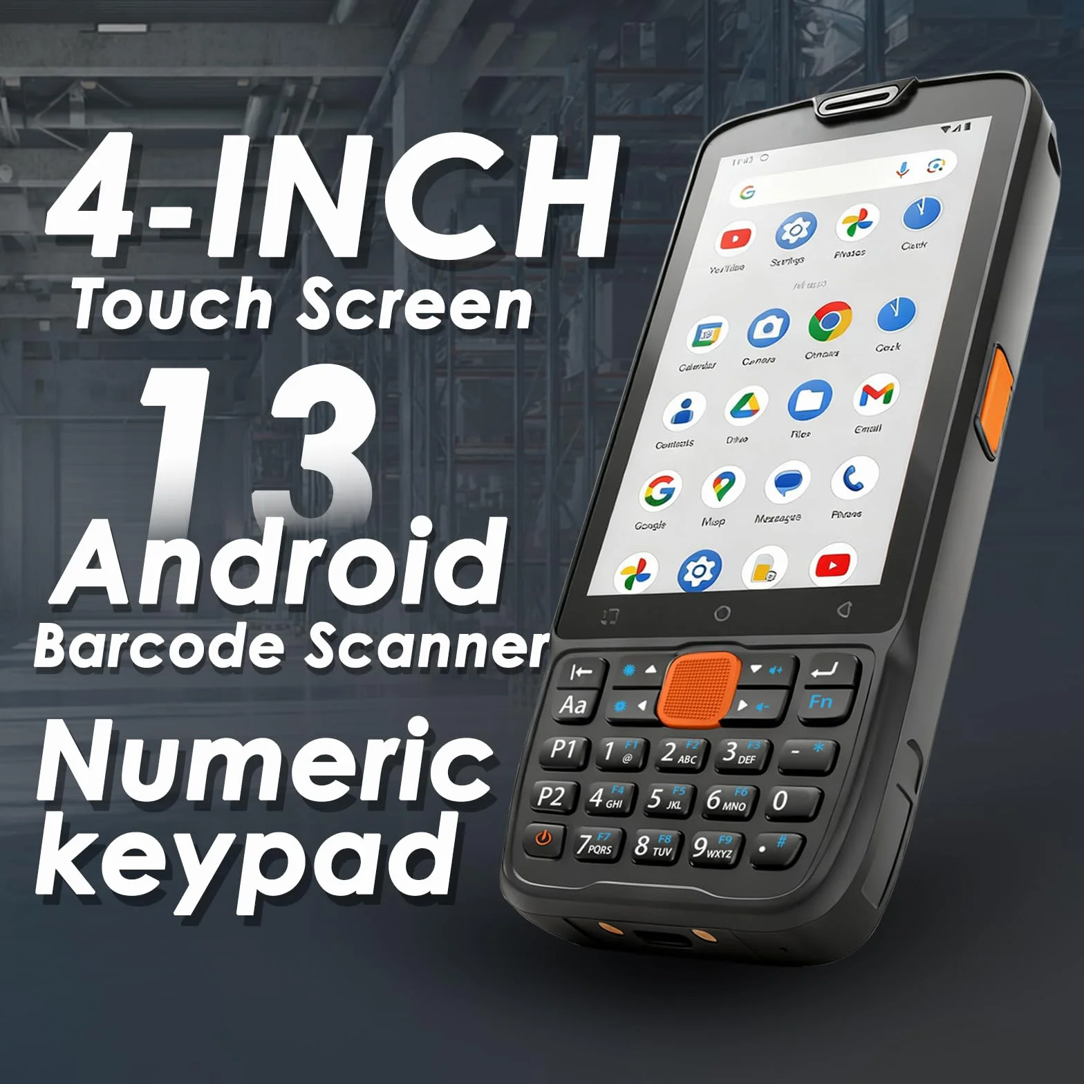 Kayoote S2 Scanner Di Codici A Barre Android 13 – PDA Portatile Con Motore K1, Lettura 1D/2D, Touchscreen HD 4", Wi-Fi & 4G LTE – Ideale Per Magazzino, Logistica & Tracciamento Asset