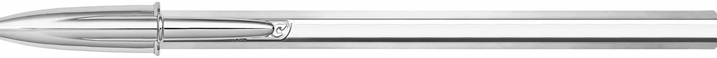BIC Cristal Shine Penne a Sfera Punta Media, (1.00 mm), Inchiostro Nero, Confezione da 20 Penne, Con Fusto, Color Argento