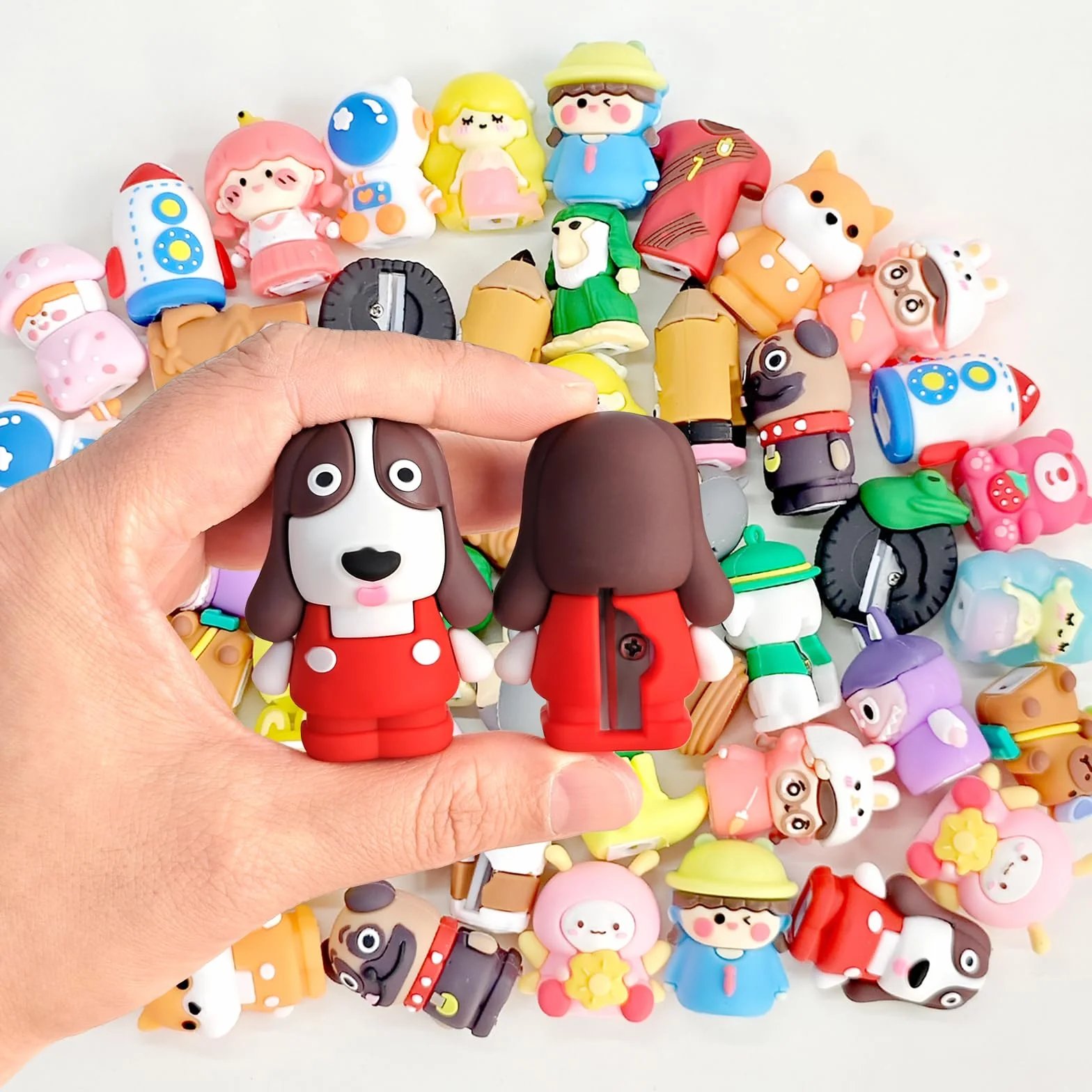 Kawaii temperamatite manuale personaggi cartoni animati 50 pezzi premi classe cancelleria