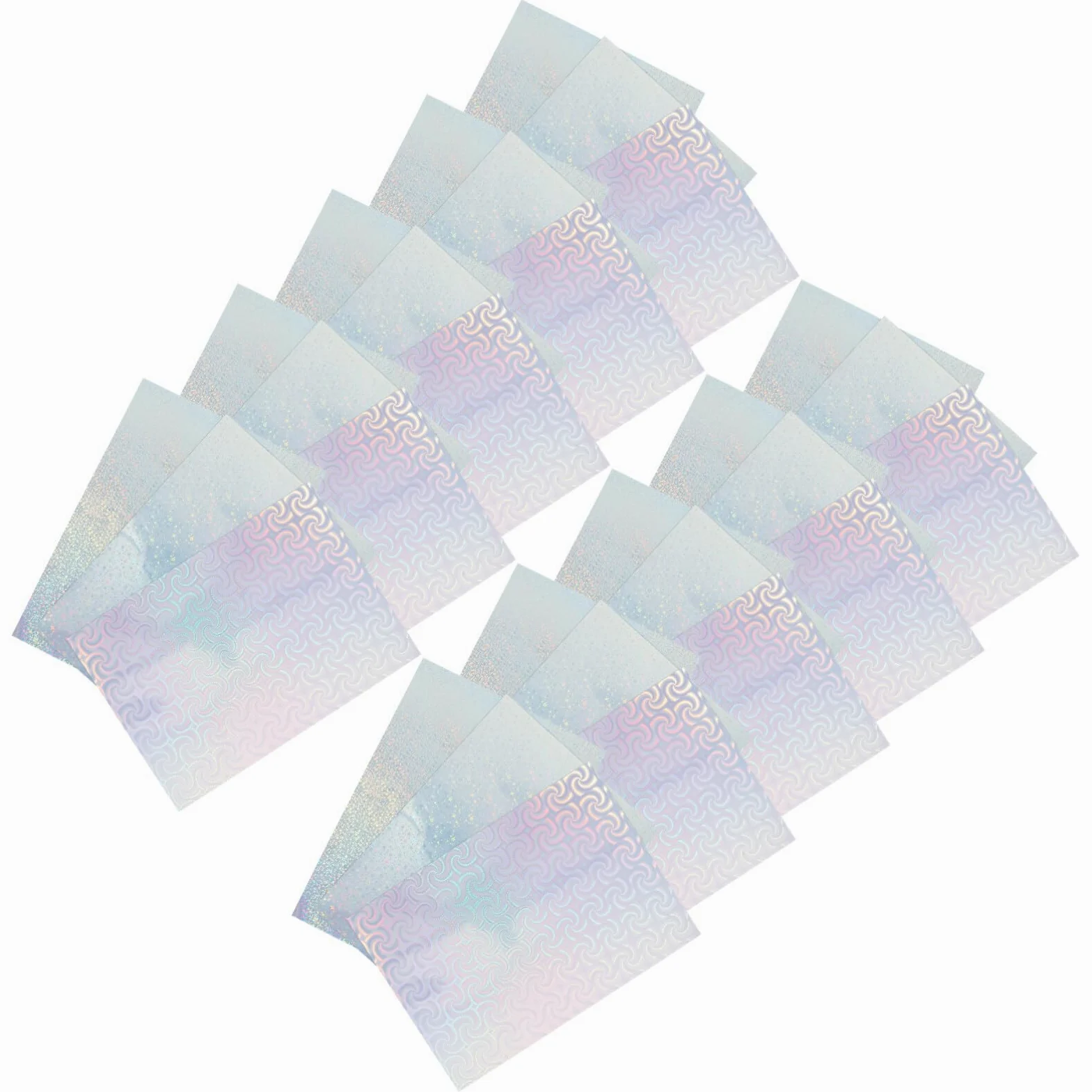 VILLCASE 30pezzi Carta Adesiva Stampabile Olografica Carta Per Stampante Adesiva Di Per Etichette Resistente Alla Deformazione Per Progetti Artistici e Etichette Dei Prezzi