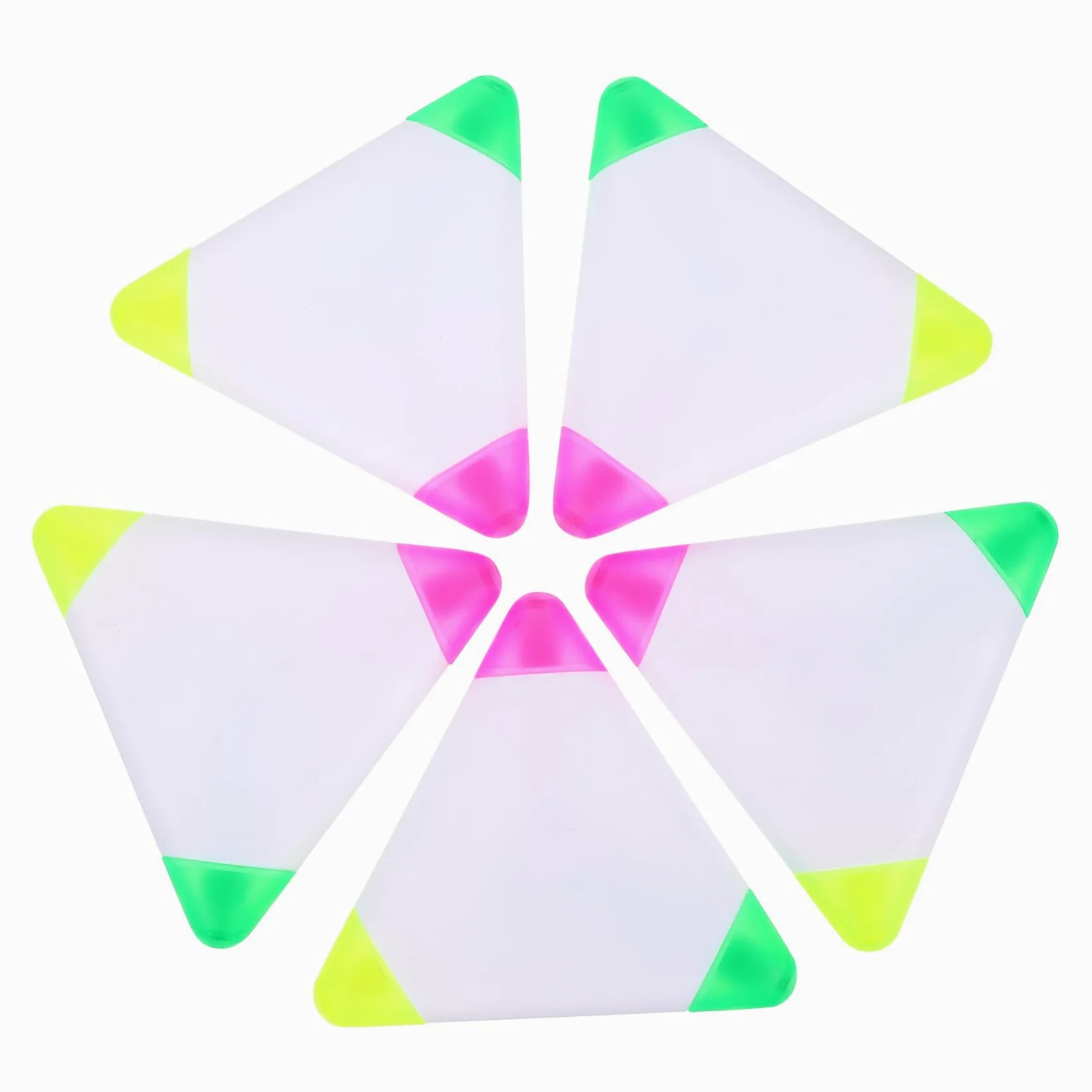 LALAFINA 15pezzi Evidenziatori Triangolari Ergonomici Con Colori Fluorescenti Per Studio e Ufficio Di Pennarelli Per Annotazioni e Segnatura Rapida