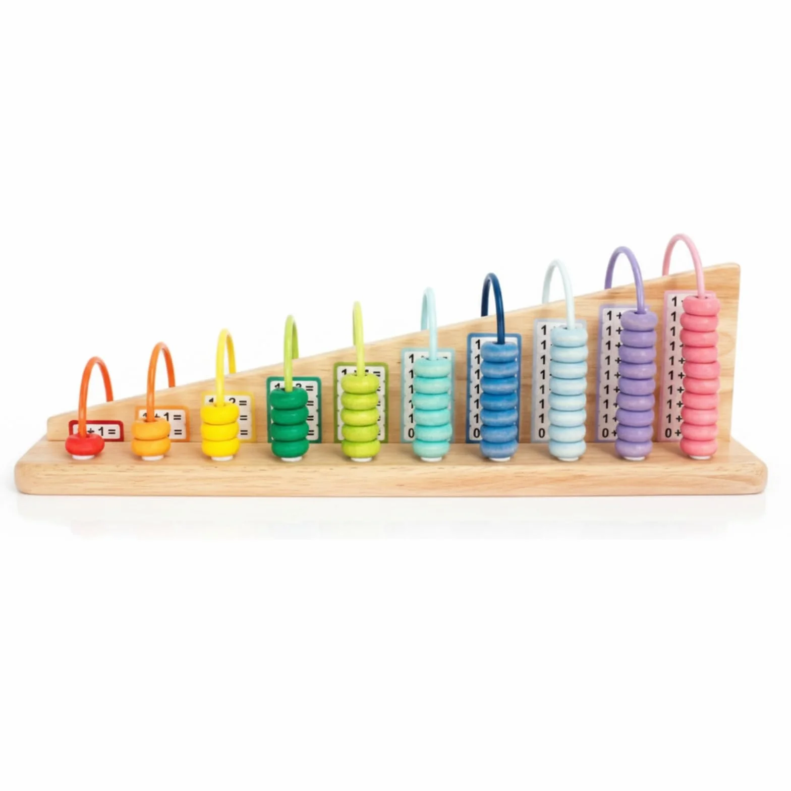 Abaco Montessoriano Legno Naturale Abaco Aritmetico Apprendimento Pratico Materiale Didattico per Asilo, Aula