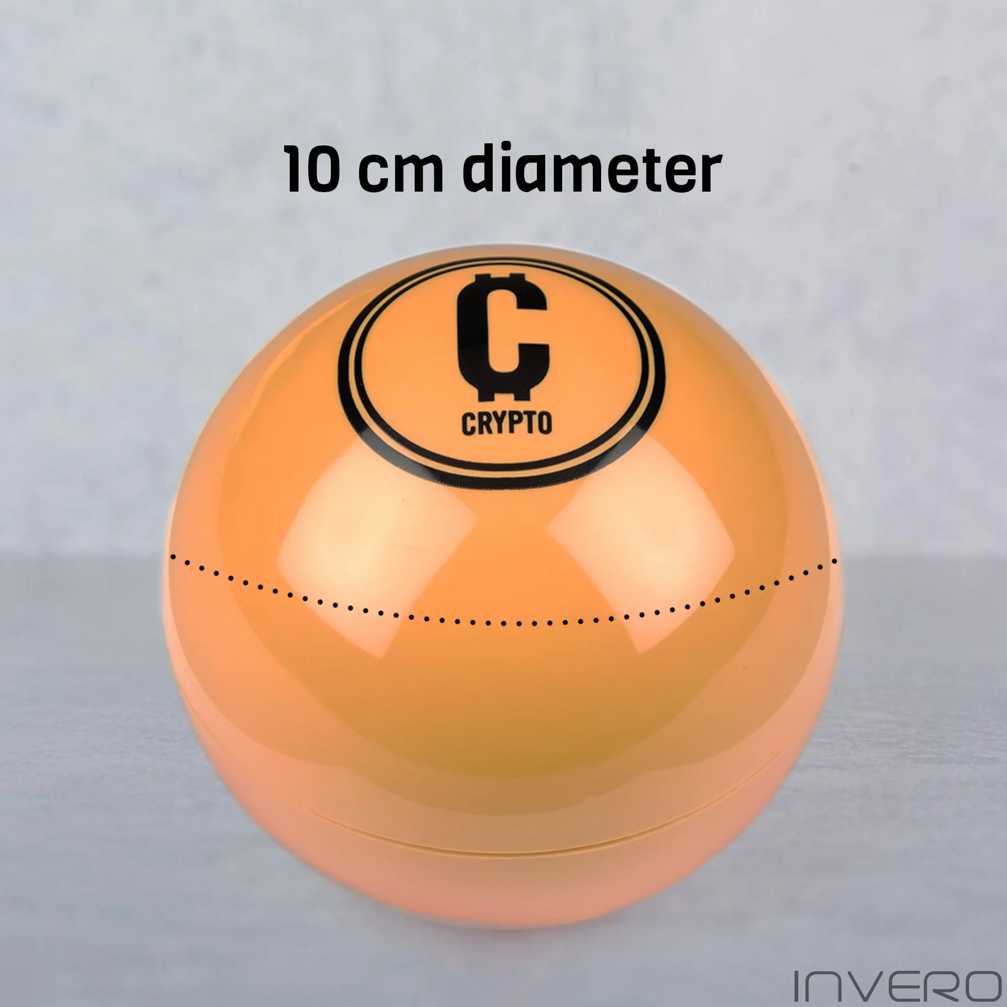 Invero Palla decisionale per criptovalute, gadget da scrivania, diametro 10 cm