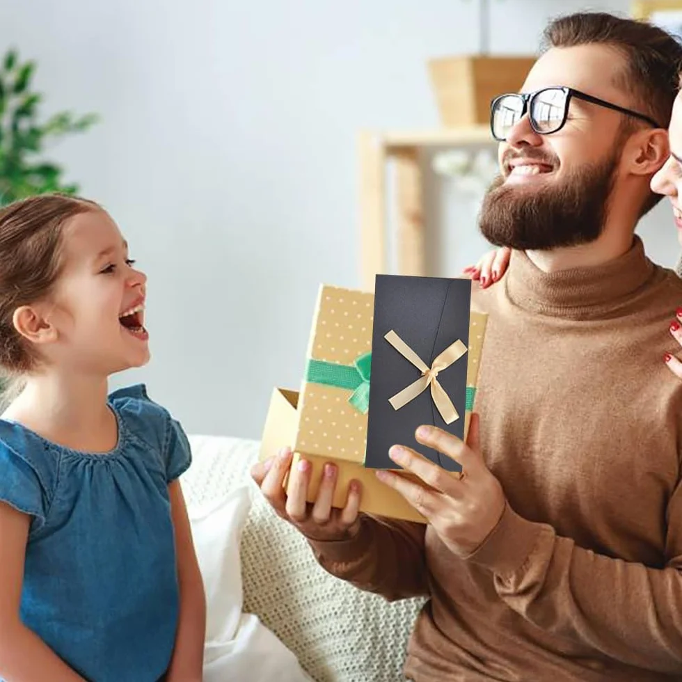 Buste Lettera Colorate con Nastri 12 Pezzi Kraft per Inviti Matrimonio Carte Regalo