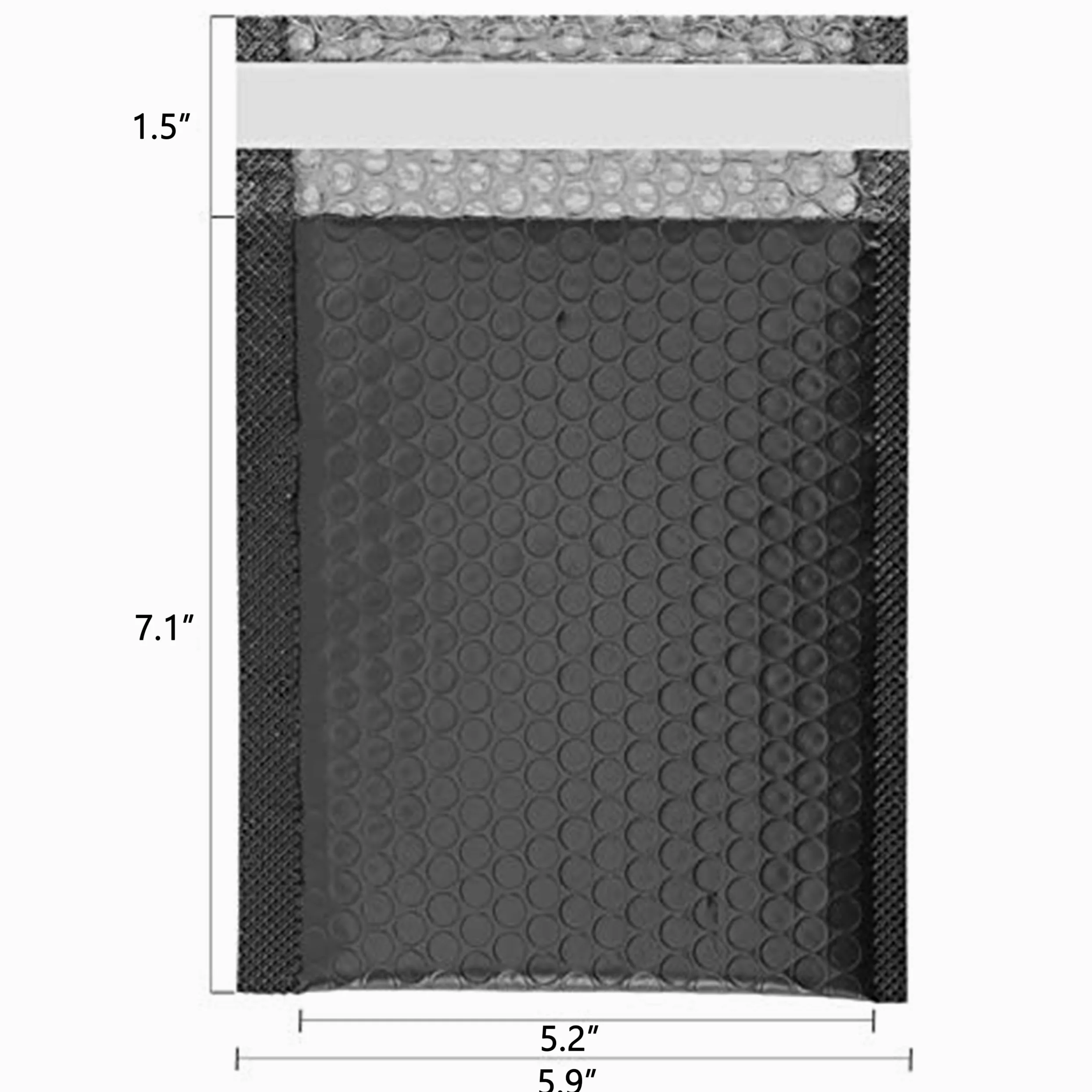40 pezzi da 8 x 6 pollici Bubble Wrap Envelopes Mailers Padded for Shipping/Packaging Black