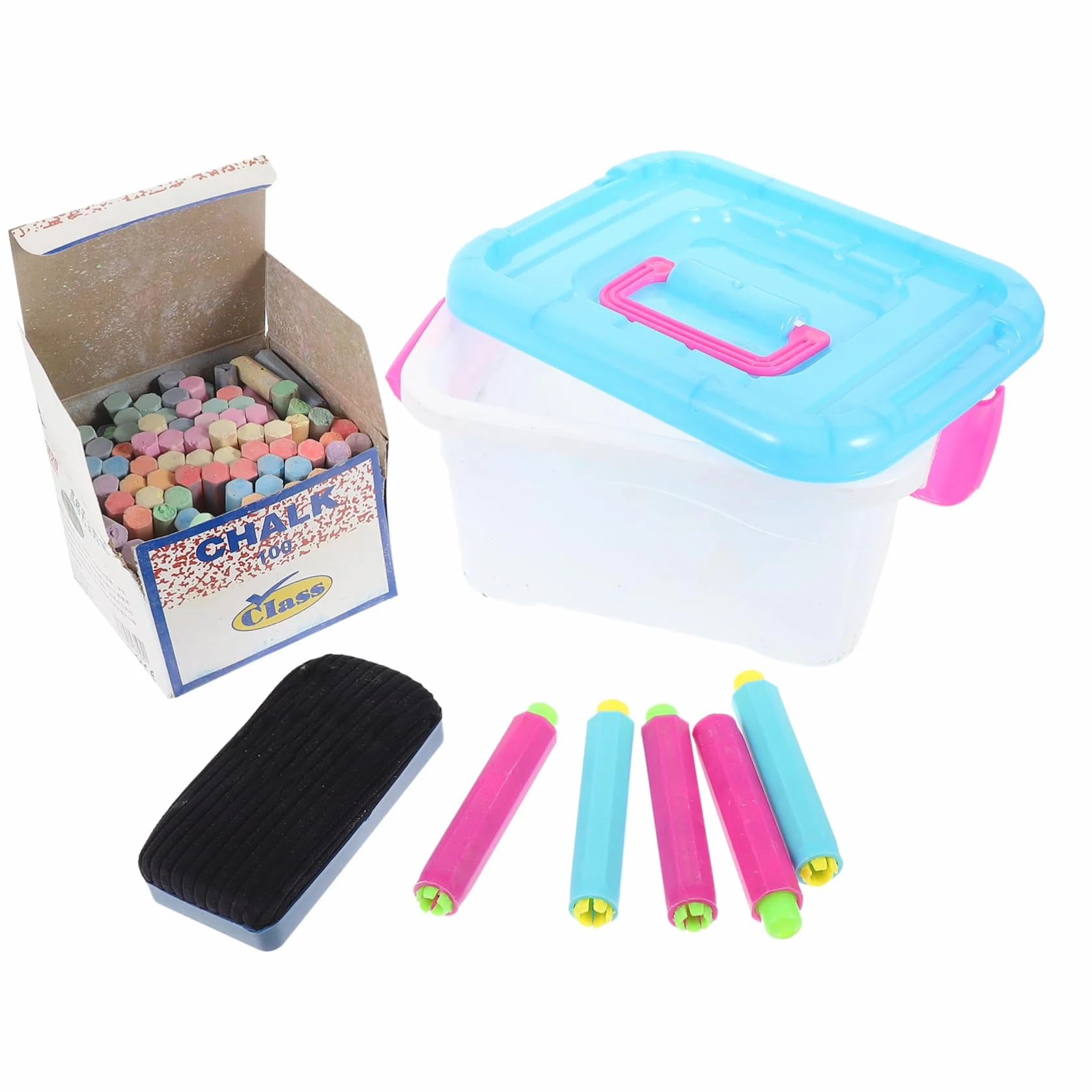 BESTonZON 1set Gessetti e Manici Per Insegnanti e Resistente Per Lavagne e Artistici Accessori