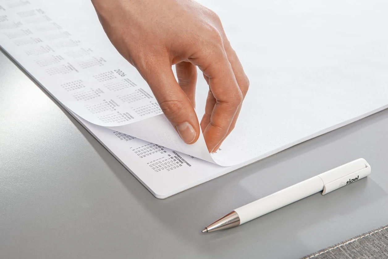 SIGEL H6301 Sottomano di carta griglia a punti puntinato bianco A2 30 foglie FSC