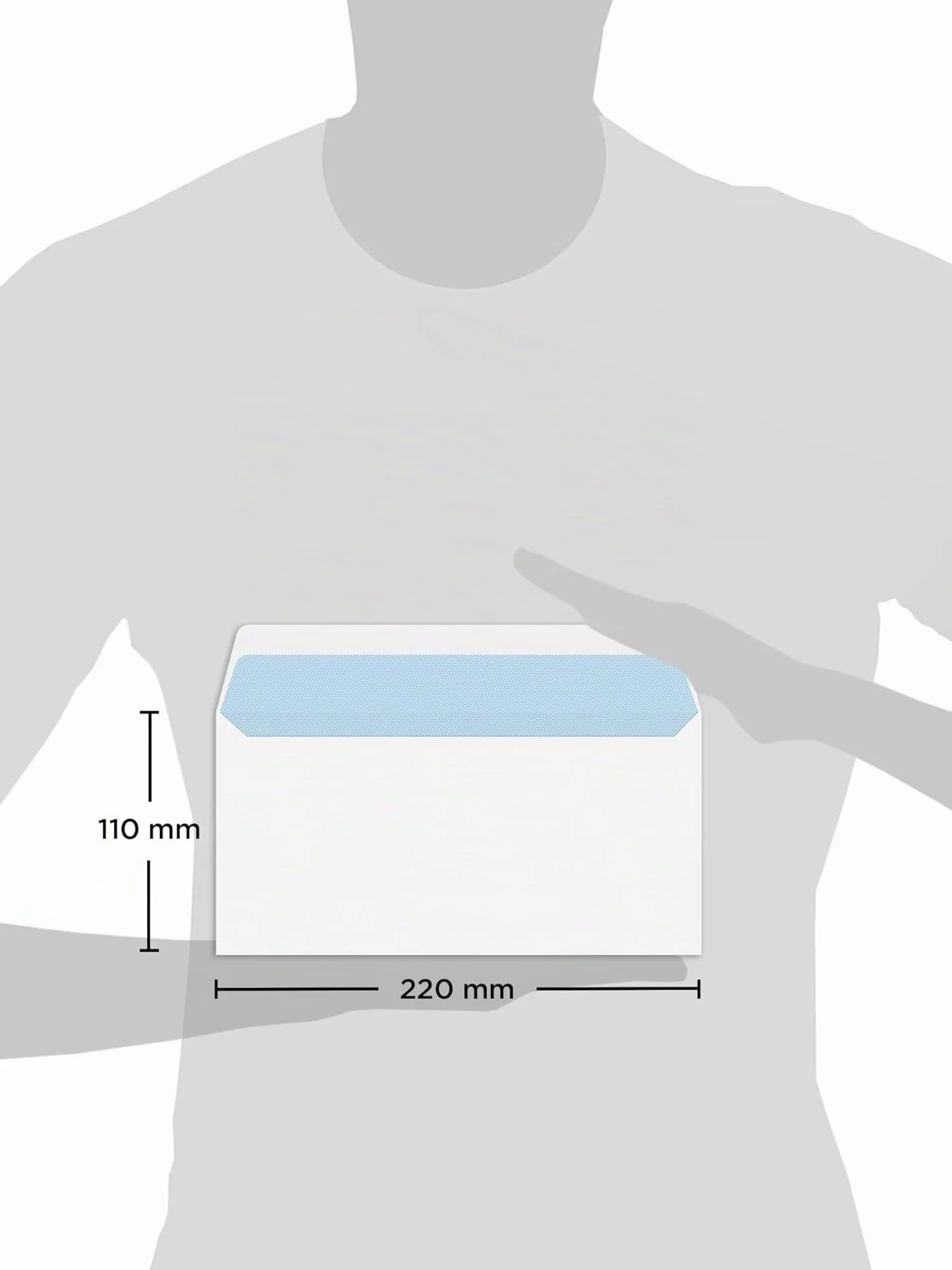 Purely Everyday Buste formato DL 110 x 220 mm 100 g/mq Bianco 500 sztuk