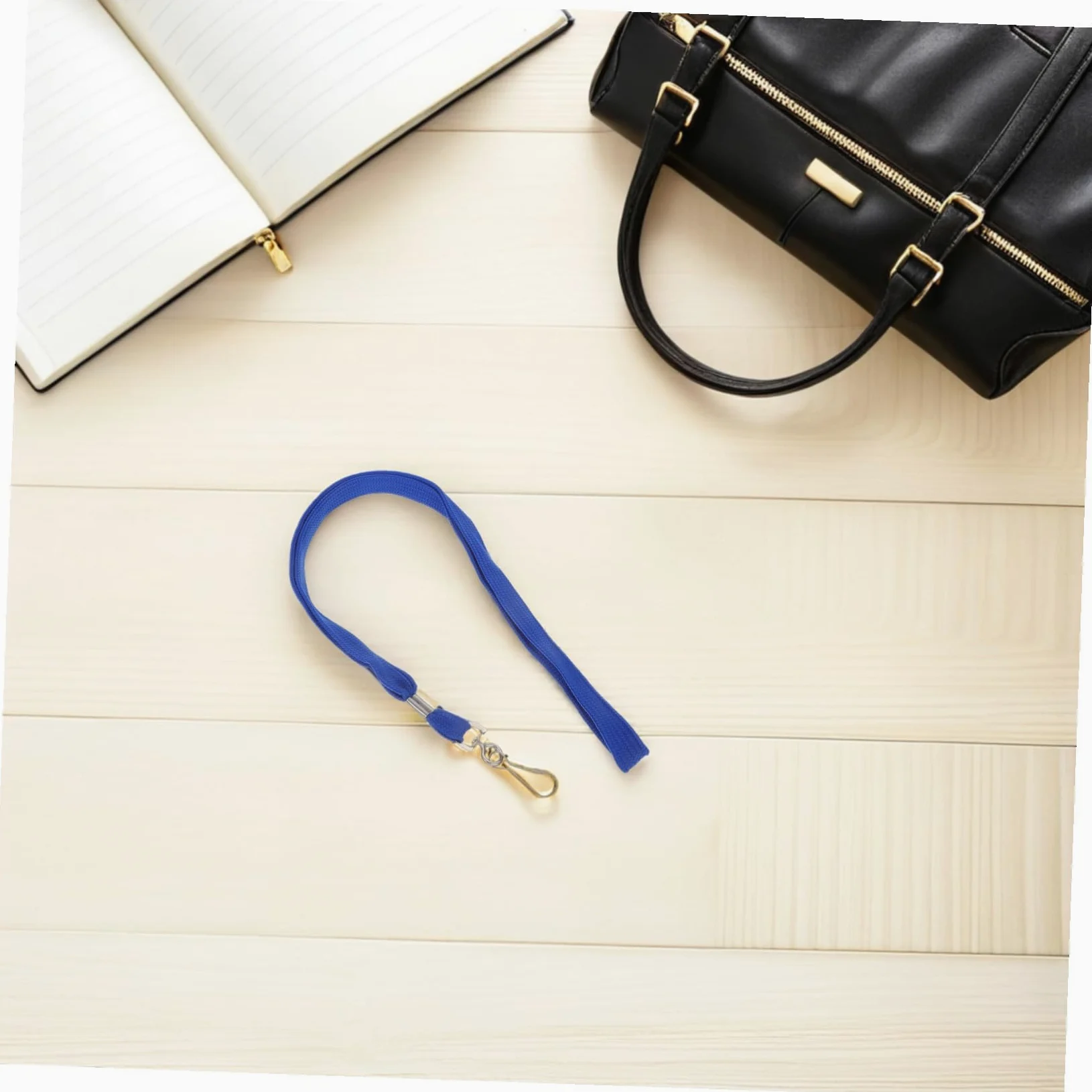 100 pezzi Cordini Porta Badge da Collo Blu con Gancio Staccabile Cinghie Sicure per Targhette e Id per Ufficio Scuola e Eventi