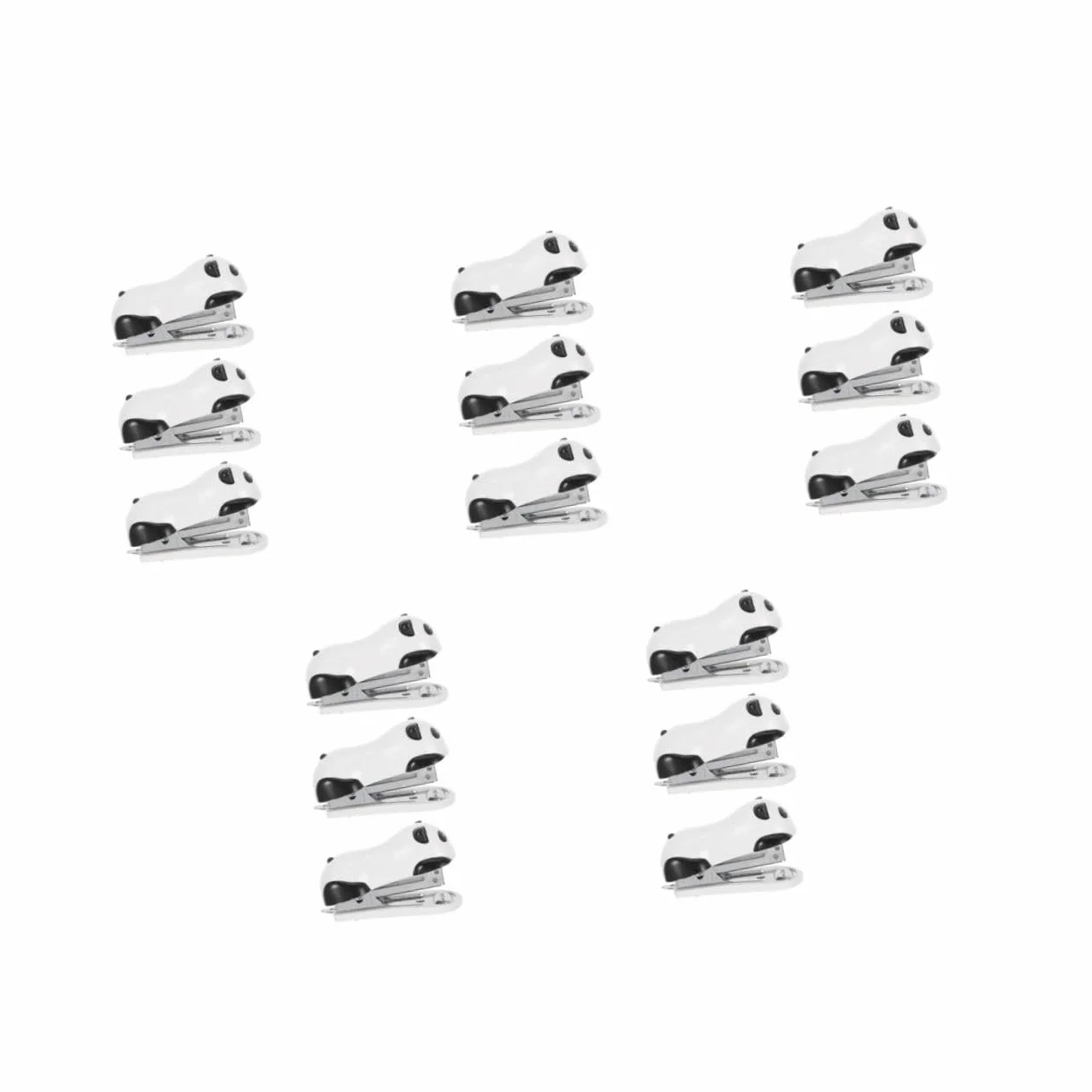 15 Pezzi Mini Cucitrice da Tavolo Forma Panda Spillatrice Portatile Piccola per Ufficio Scuola e Casa Design Carino e Funzionale per Scrivania