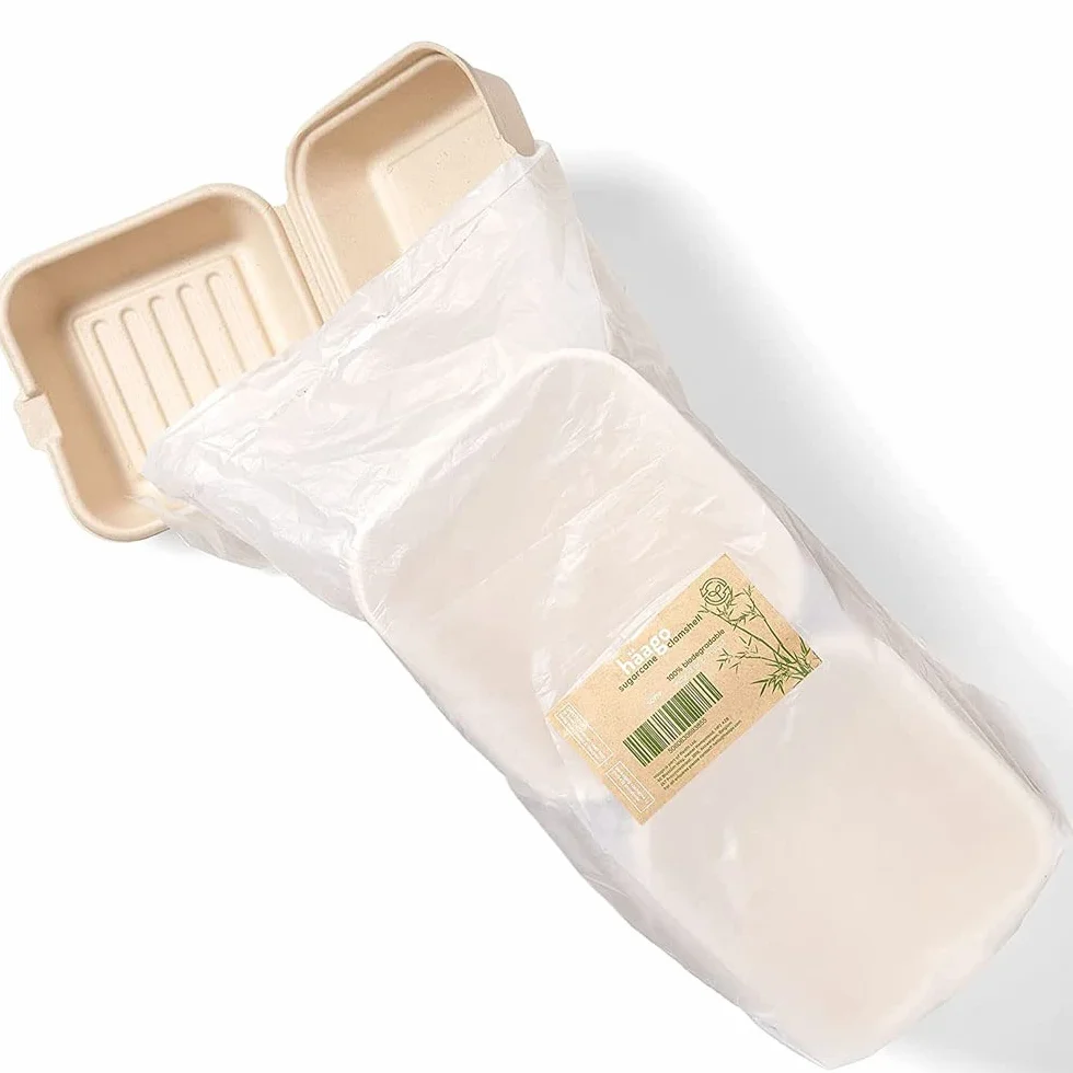 Contenitori Biodegradabili Take Away per Hamburger 50 Pezzi