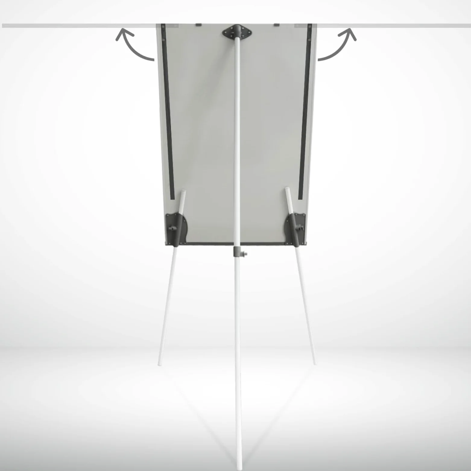 KARAT Cavalletto per conferenze e presentazioni, lavagna magnetica cancellabile a secco con bracci laterali e supporto mobile, altezza regolabile 105-188 cm, Flipchart (68 x 105 cm Coyote)