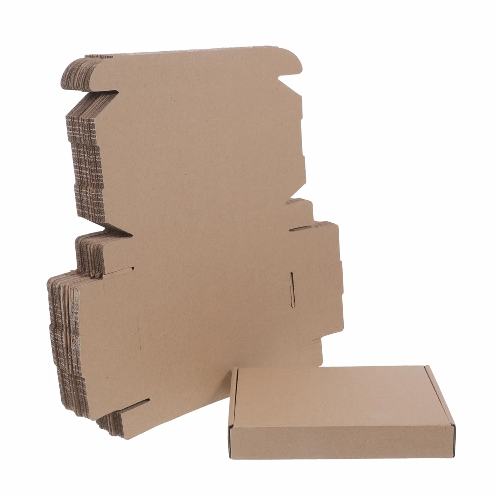 Scatola per Spedizione in Cartone Kraft Dimensione 200x130x33 25 Pezzi | Triplo Strato Irrigidito e Ondulato, Colore Kaki, Bordi Puliti senza Sbavature, per Coperte e Asciugamani