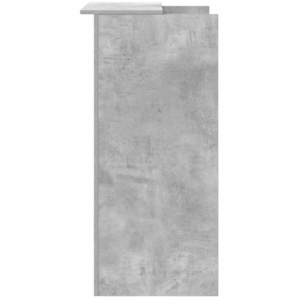 vidaXL Reception Grigio Cemento 55x50x103,5 cm Legno Multistrato Ufficio, Cassa, Salone