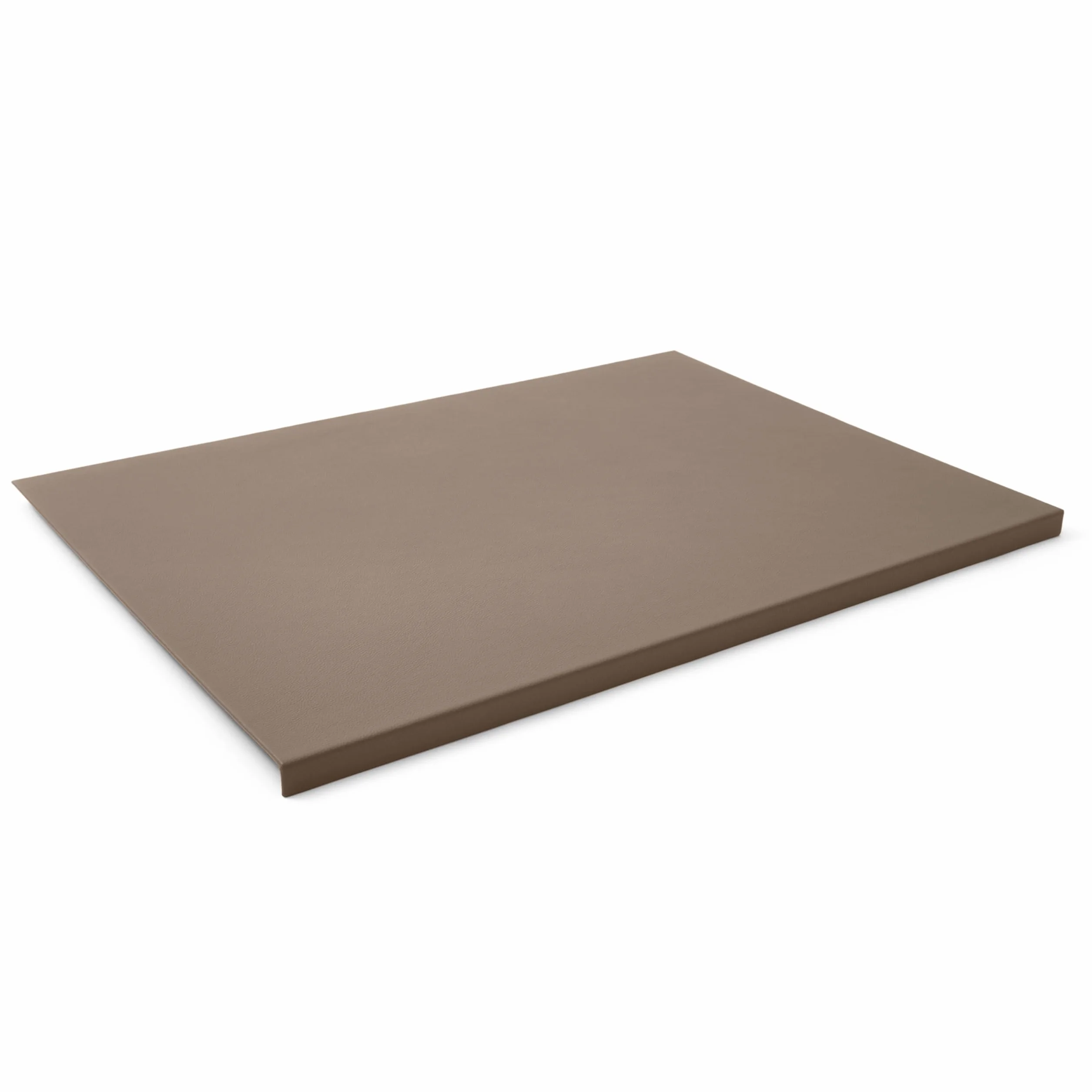 Eglooh - Adamantis - Sottomano Scrivania in Vera Pelle Grigio Talpa cm 70x50 - Design Moderno, Resistente Struttura in Acciaio con Profilo a L, Fondo Antiscivolo - Made in Italy