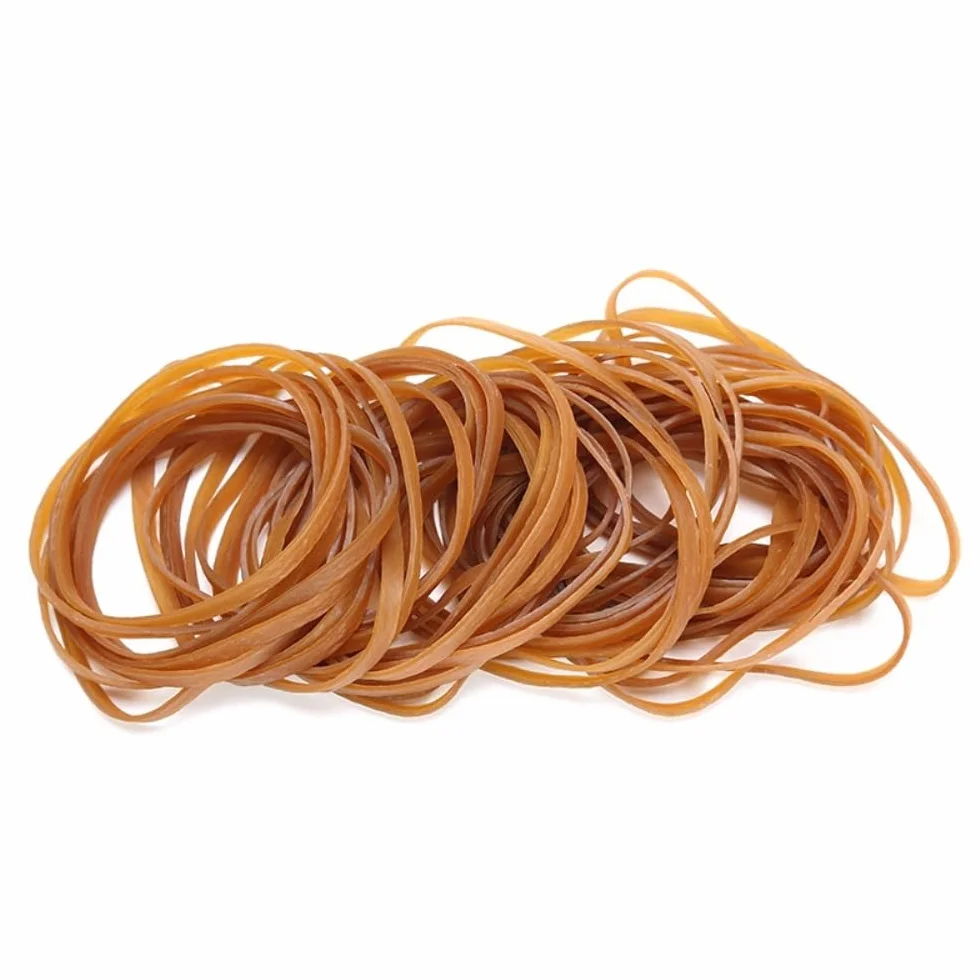 Elastici in Gomma, 100 Pezzi di Elastico, Elastici for File Gialli 70 x 5 mm Elastici in Gomma, Braccialetto Elasticizzato Accessori for la Cucina di casa