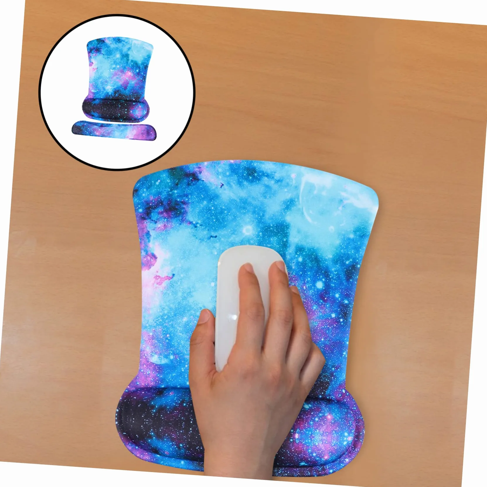 MAGICLULU Poggiapolsi Ergonomico Per Tastiera e Mouse Tappetino in Memory Foam Supporto Per Polso Per Casa e Ufficio Miglioramento Della Postura e Riduzione Dello Stress