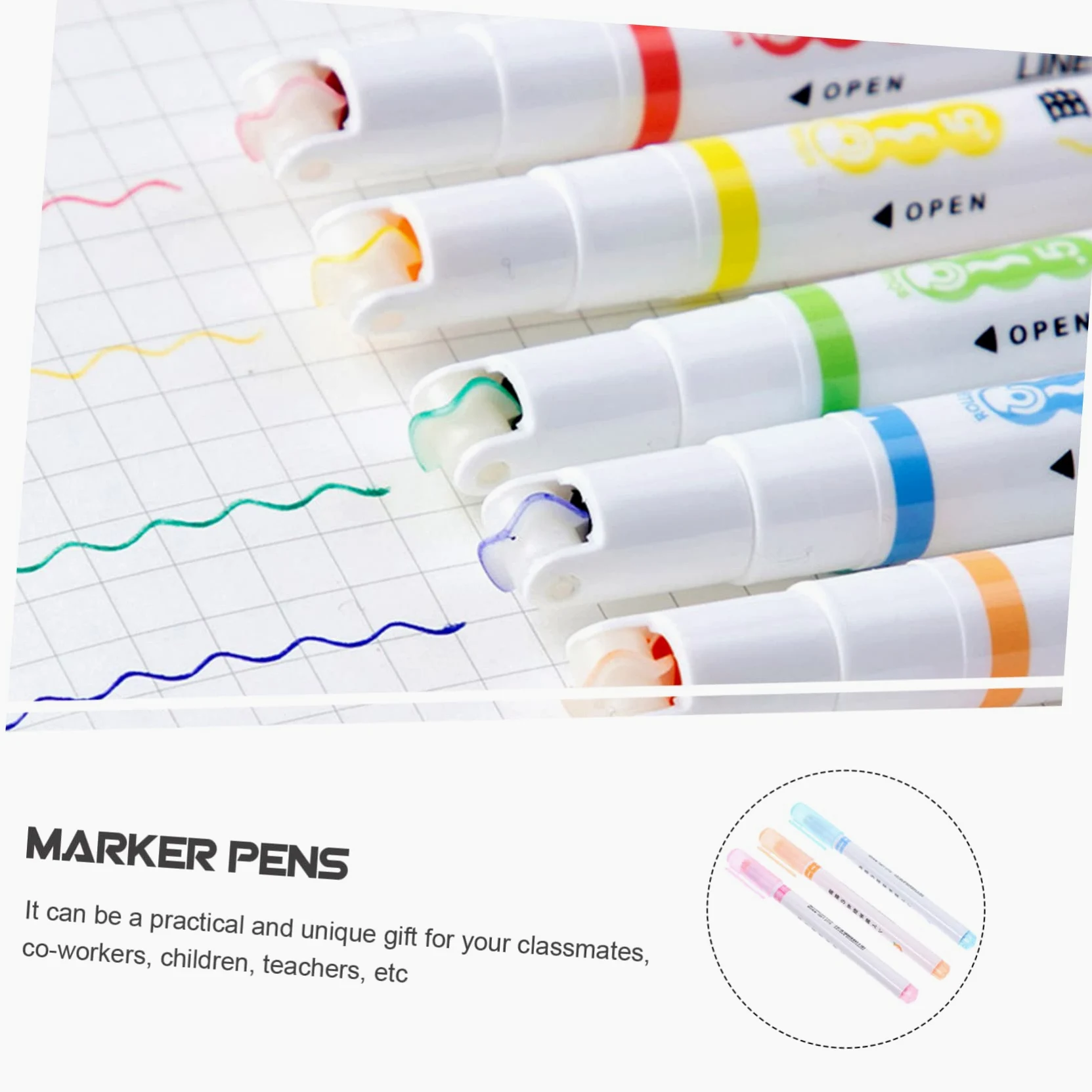 NUOBESTY 4 Set Evidenziatore A Pennarelli Per La Scuola Materiale Scolastico Carino Evidenziatori Alla Rinfusa Pennarelli Evidenziatori Marcatori Plastica 3 Pezzi * 4