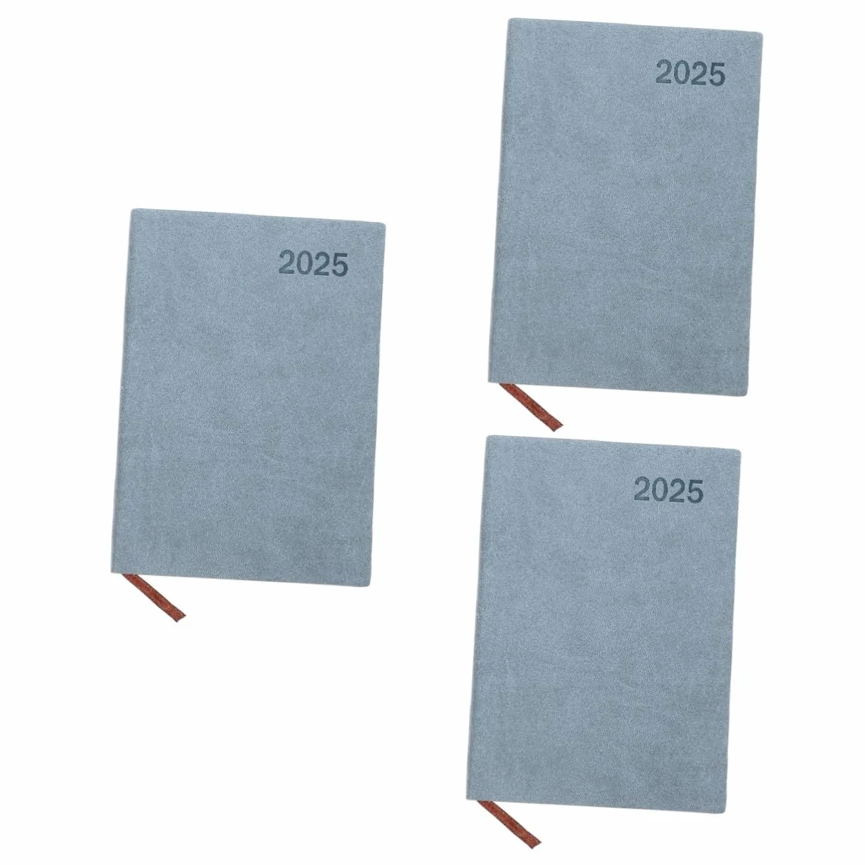 DOITOOL 3 Pezzi Agenda Planner Notepad Ufficio e Casa Organizzatore con Liscia Taccuino Duraturo PU per Pianificazione Annuale