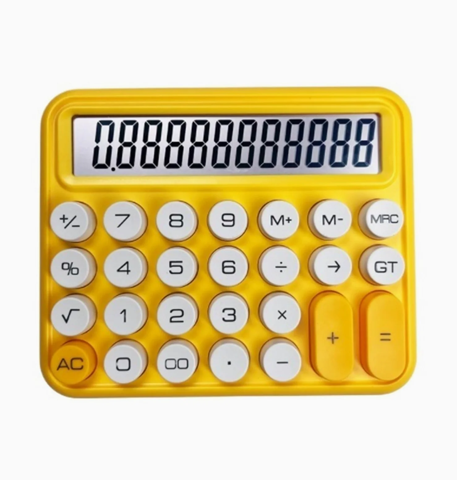 Calcolatrice Casa Ufficio Calcolatrice da Tavolo con Display A 12 Cifre Multifunzione Adatta for Scuola E Lavoro Perfetta per Scuola(Yellow)