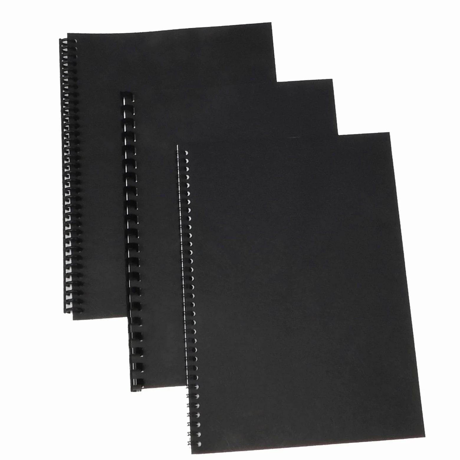 Rayson LBC230G-100BK - Copertina per rilegatura in pelle, 12 mm, 21 x 28 cm, colore: nero, confezione da 100