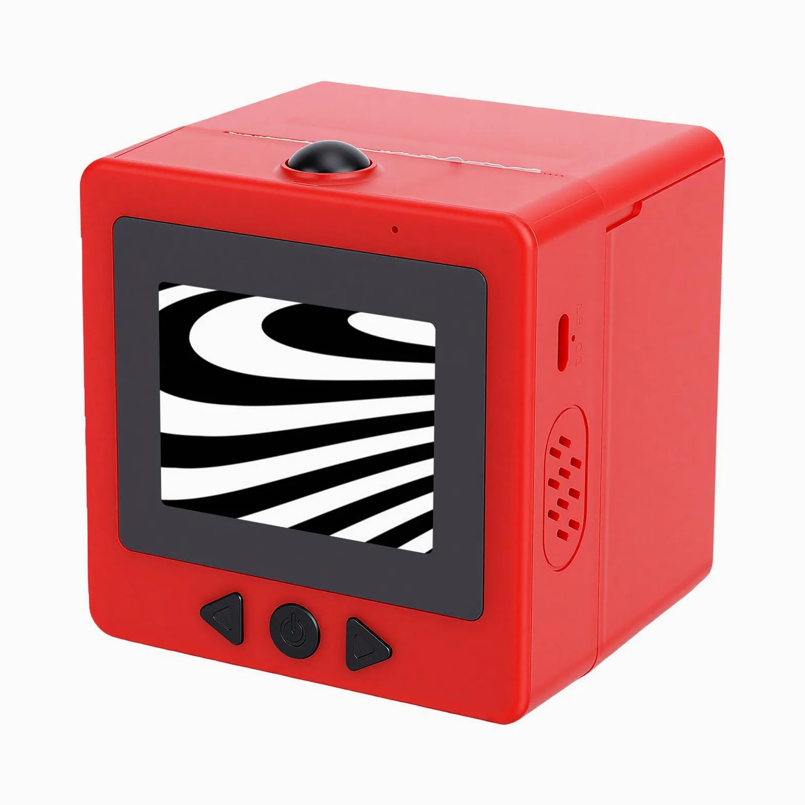 Bewinner Stampante per Adesivi Intelligente AI, Etichettatrice Termica Senza Inchiostro a Controllo Vocale con Schermo da 2,4 Pollici, Macchina da Stampa Wireless Portatile da 203 DPI per (rosso)
