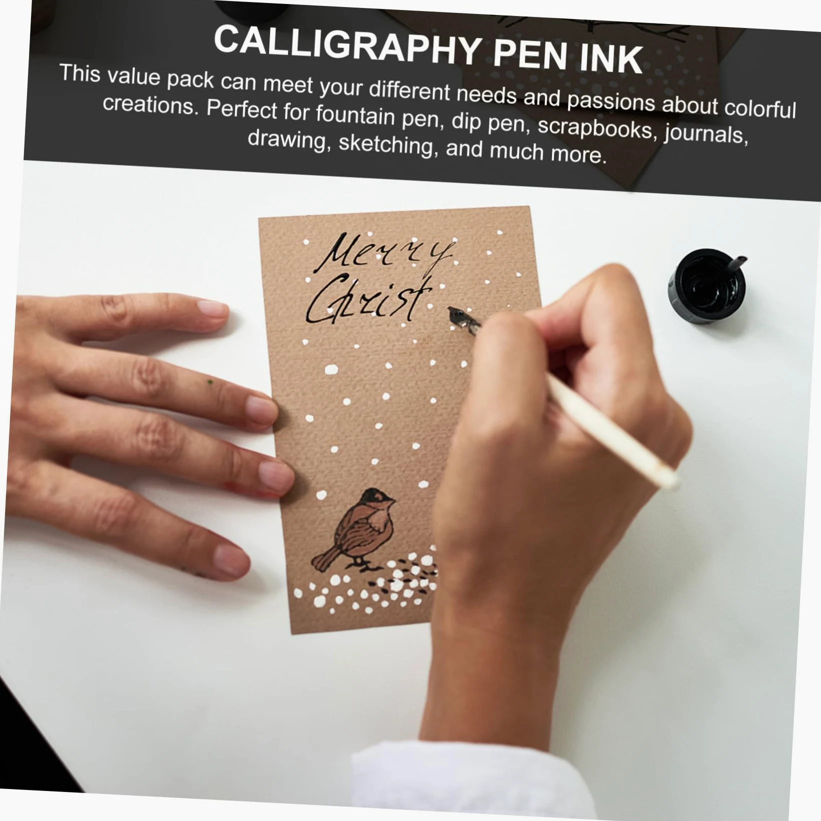 CALLARON Inchiostro per Calligrafia 10 Bottiglie Alta Permeabilità e Buona Fluidità, Inchiostro Rapido per Penna Stilografica e Penna a Immersione, per Decorazione Scrivania