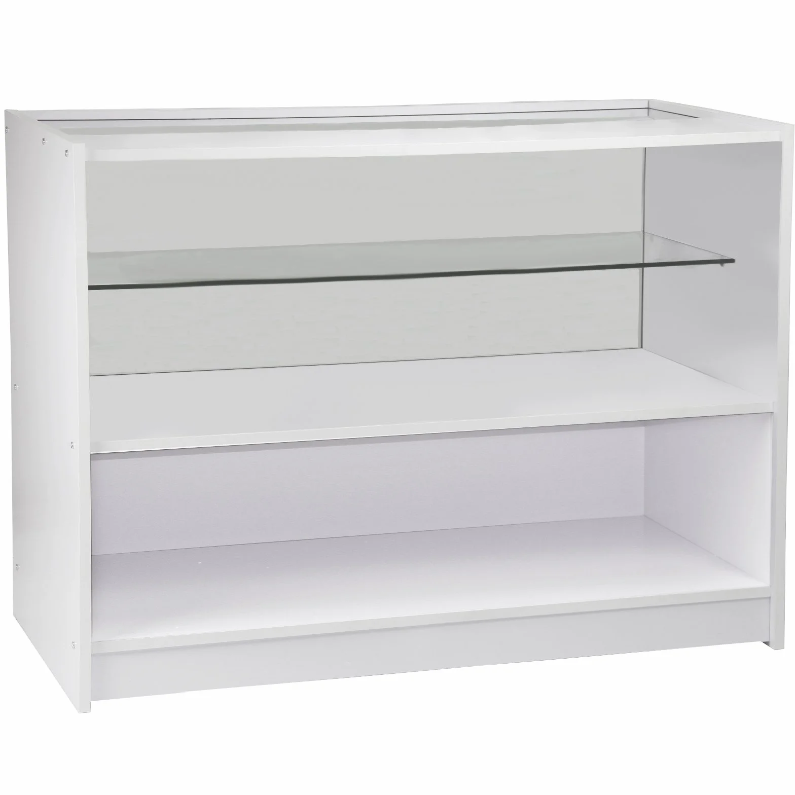 MonsterShop - Set Pegasus con 3 Banconi da Negozio e Reception Bianco Brillante Elegante