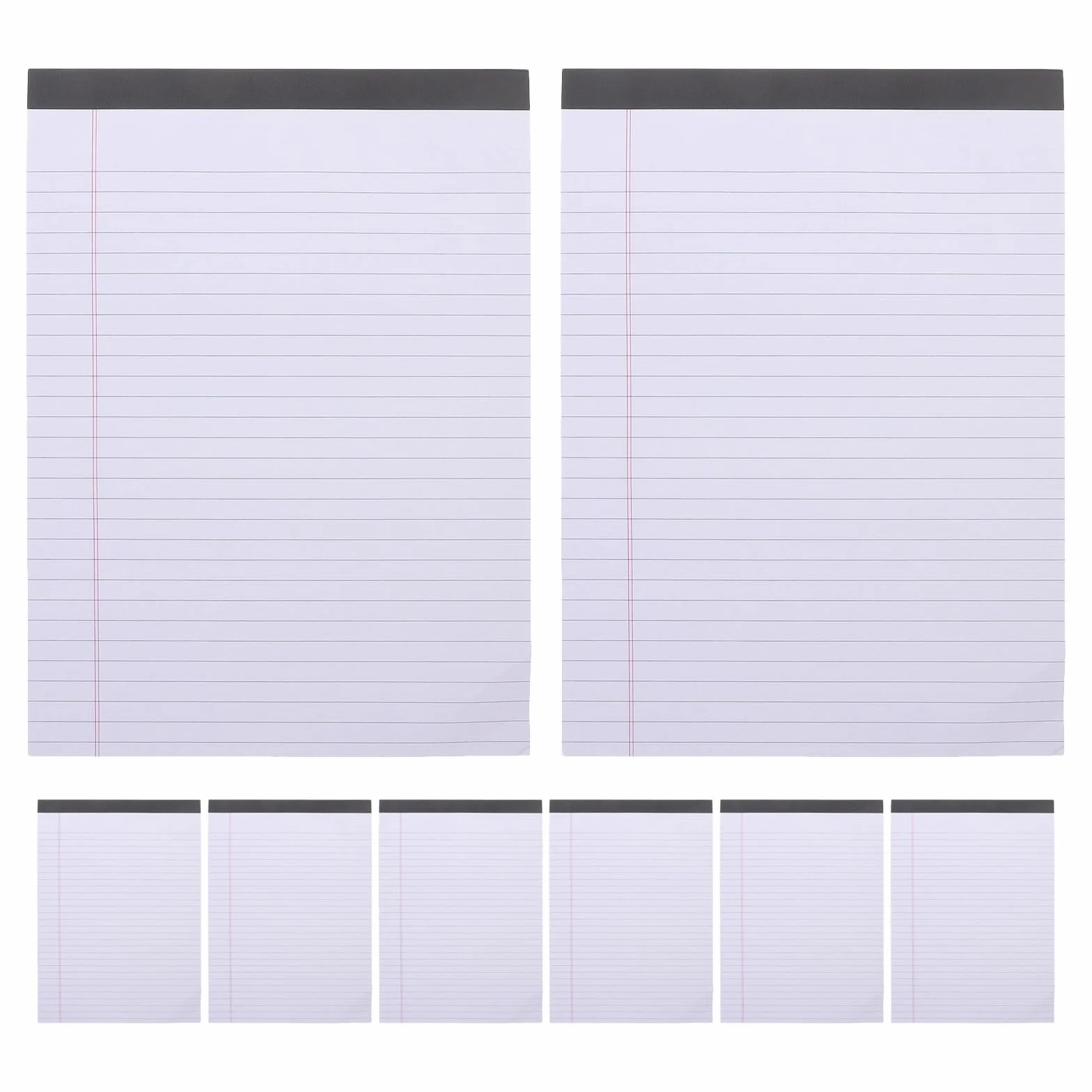 Blocchi per Appunti Legali a Righe Larghe 8 Pezzi Blocco Note Strappabile Formato A5 Carta Spessa Taccuino Portatile per Avvocati Uso Professionale in Ufficio e Studio Legale