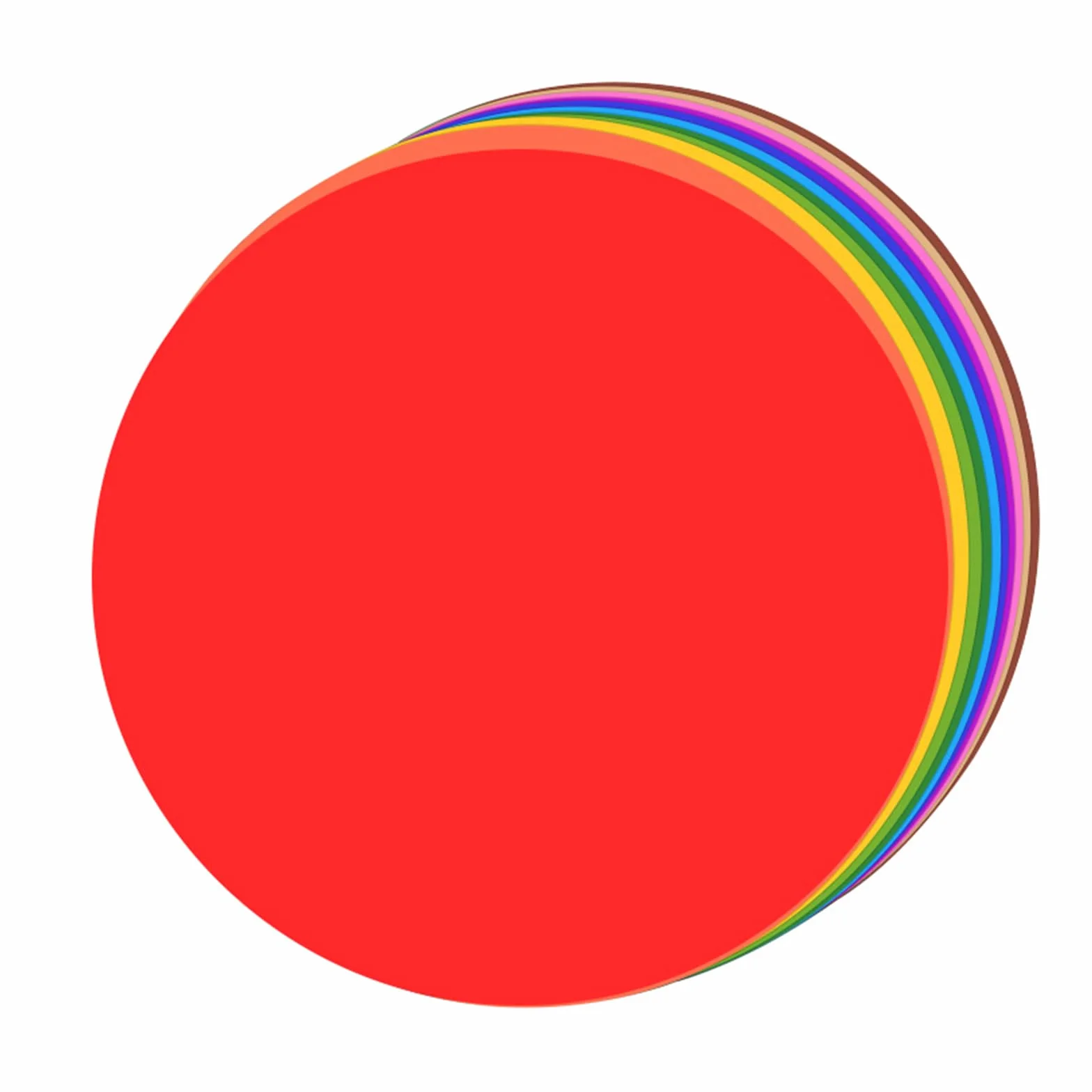 Cerchi di carta colorati 33 cm 20 pezzi per decorazioni classe