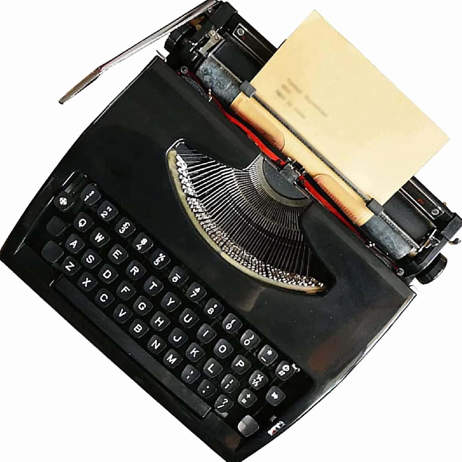 Macchina da scrivere manuale – Macchina da scrittura meccanica vintage per casa/ufficio, design retrò portatile per scrittori