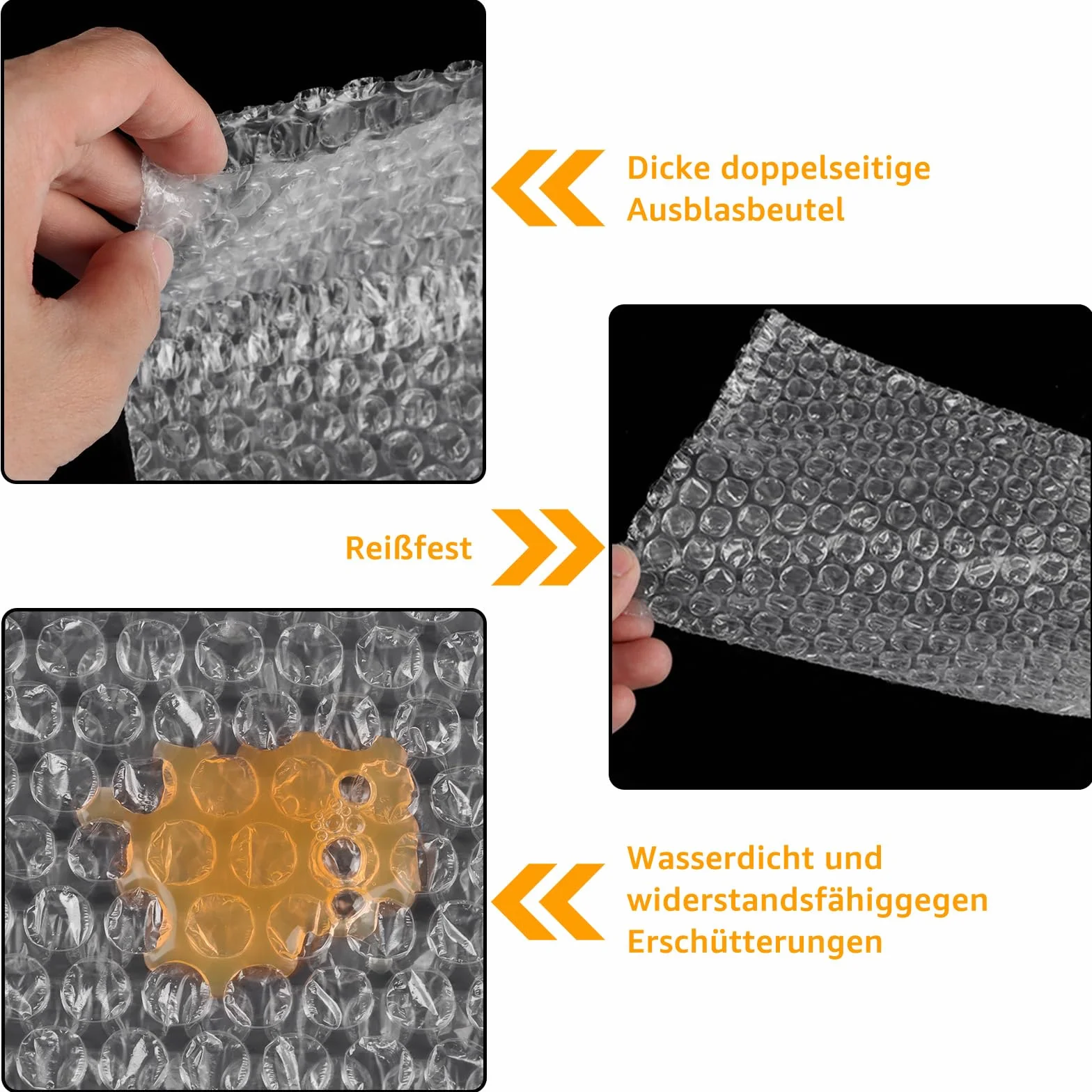 CYEER 100 Pezzi Sacchette a Bolla 20x30CM, Bubble Wrap, Materiale di Imballaggio Anti-Shock, Foil a Bolla per Spedizione e Protezione Oggetti Fragili