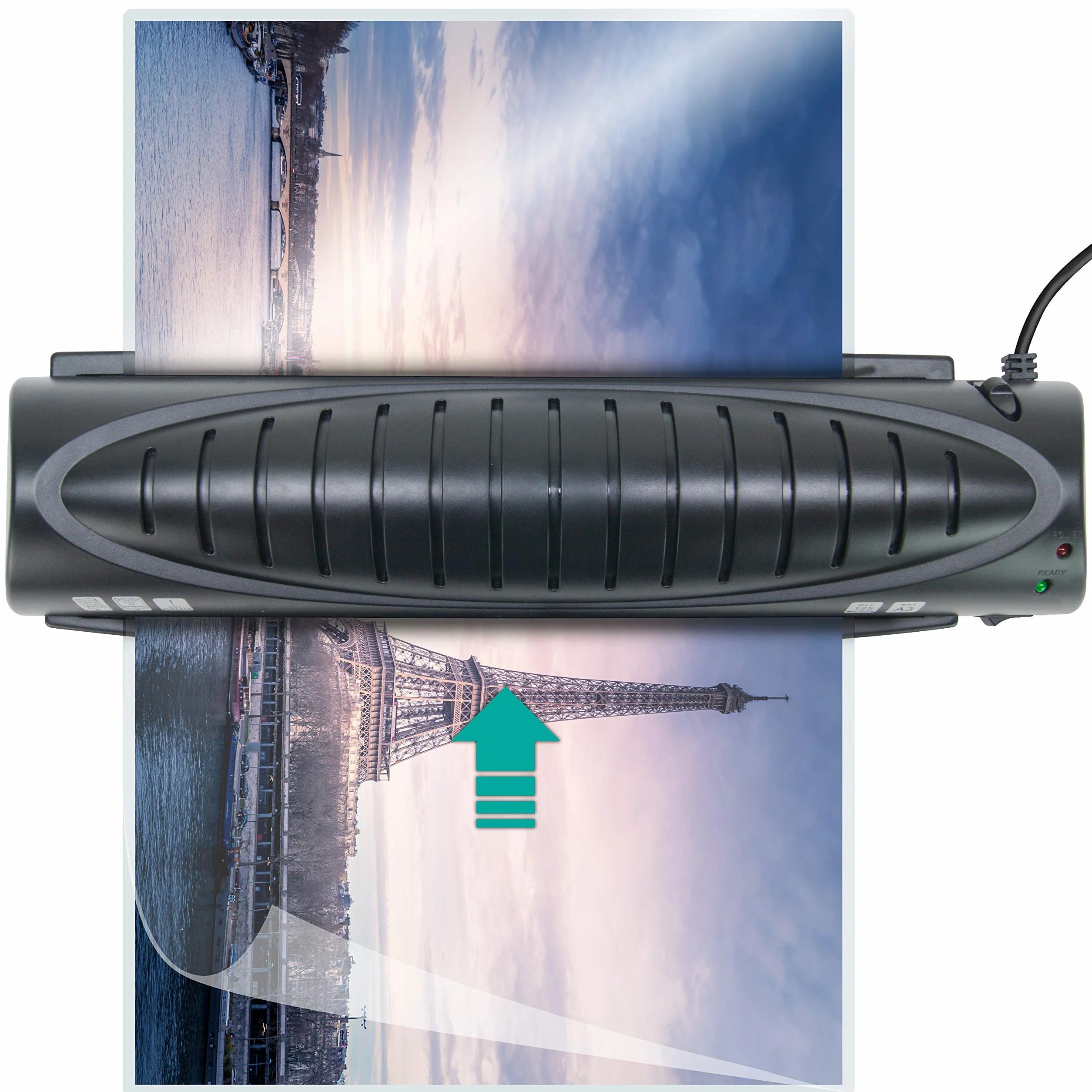 Plastificatrice A3, A4, A5, A6, A7 fino a 2 x 125 mic Texet