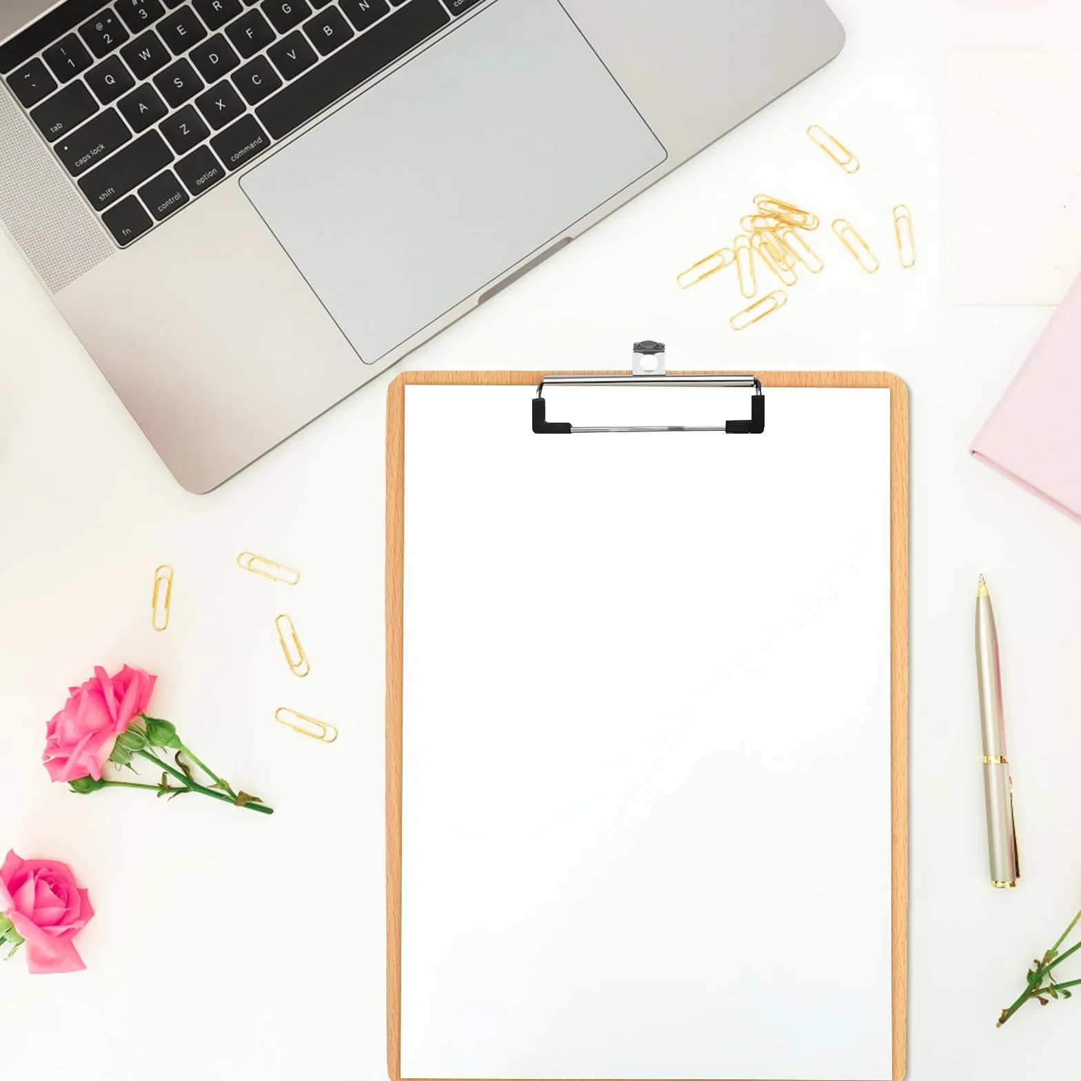 10 Pezzi Portablocco di Legno, Cartellina Rigida con Pinza, Clipboard Menu Board, Appunti Porta-Pad Lavagna da Scrittura, Cartella Portablocco per Scuola Ufficio Cucina Ristoranti (A4)
