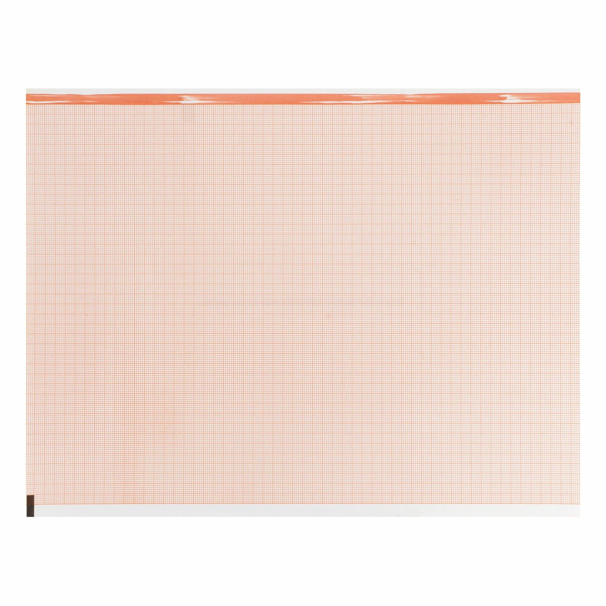 McKesson ECG - 200 fogli di carta termica a griglia rossa, 21,5 cm x 55,8 m