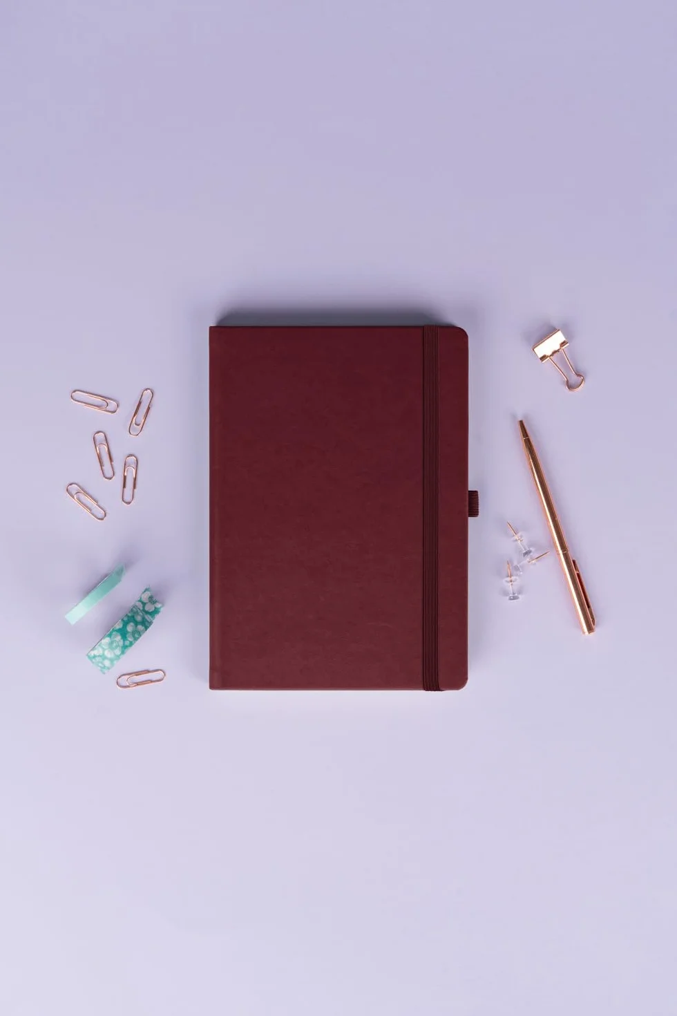 NOTIQUE Taccuino a righe con copertina rigida 15x21cm 192 pagine Bordeaux