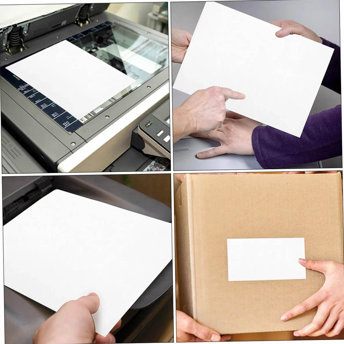 Etichette Autoadesive Stampabili A4 Lucide per Stampanti Laser a Getto D'inchiostro, 100 Fogli Resistenti Agli Strappi