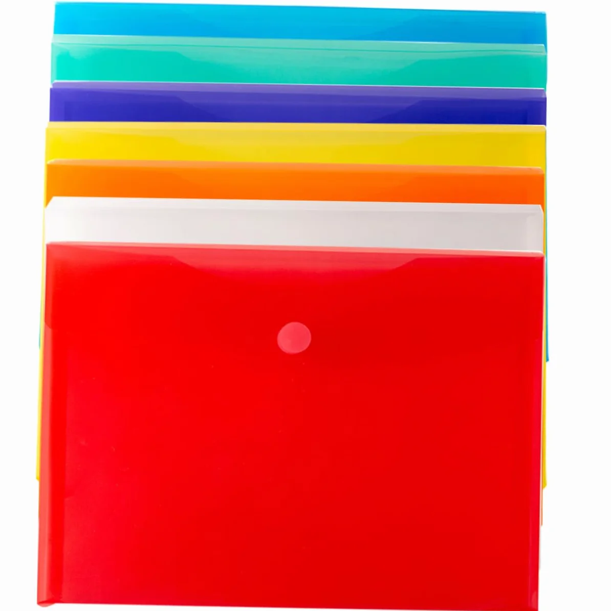 EXCEART 21pezzi Cartelline Documenti Colorate Faldoni Riutilizzabili Plastica Per Ufficio Scuola e Casa Facilità Di Organizzazione e Pulizia