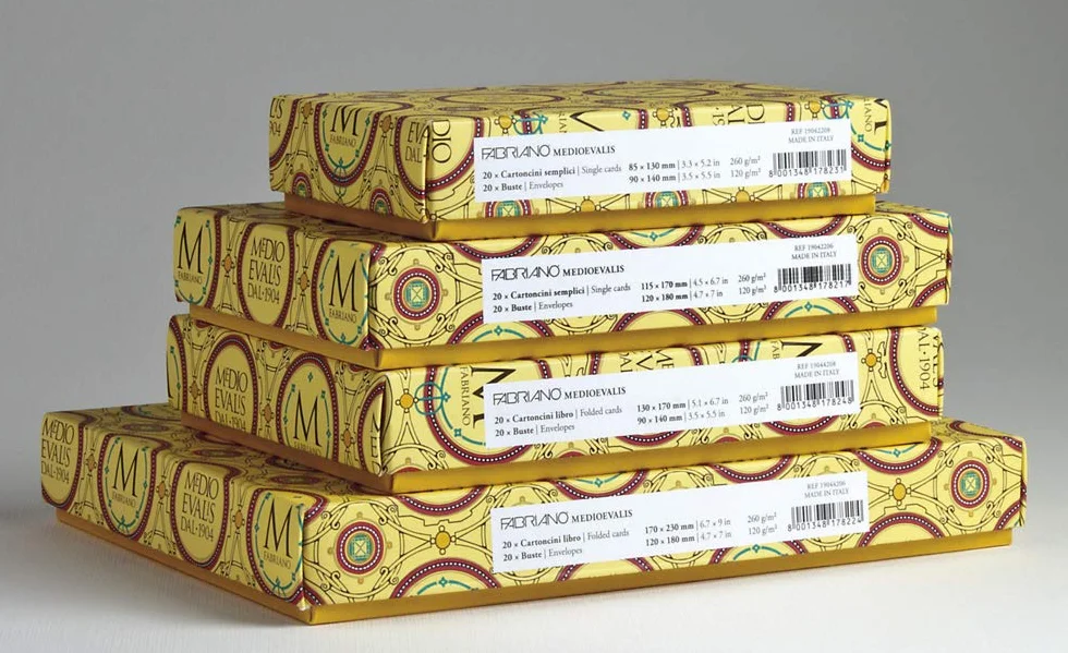 Fabriano Medioevalis Biglietti AVORIO 17x23 cm 100 sztuk