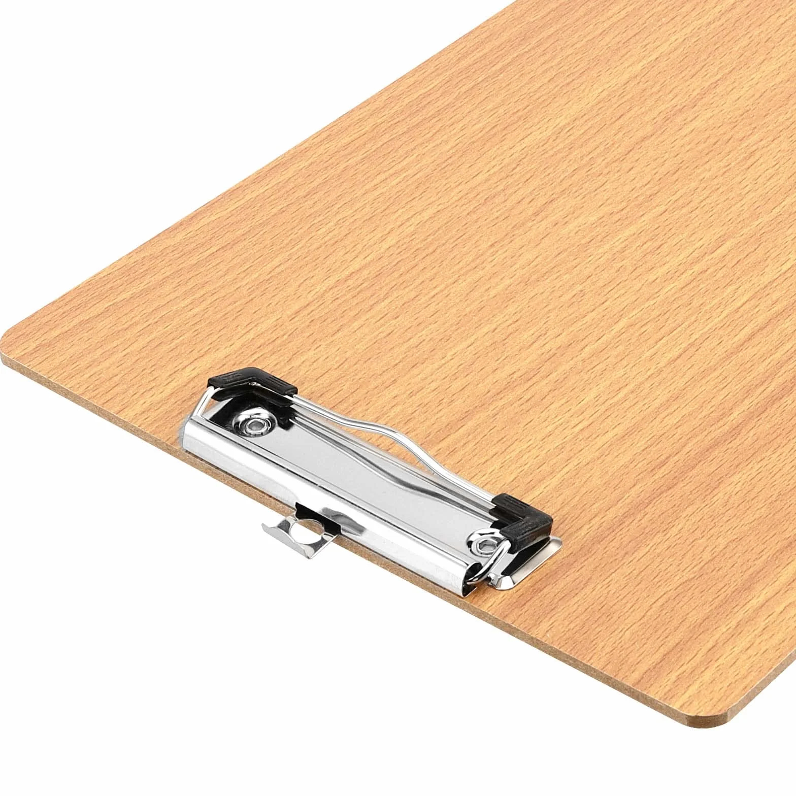Confezione da 15 Porta Appunti in Legno A4, con Clip in Metallo e Foro per Appendere l'Ufficio e il Ristorante