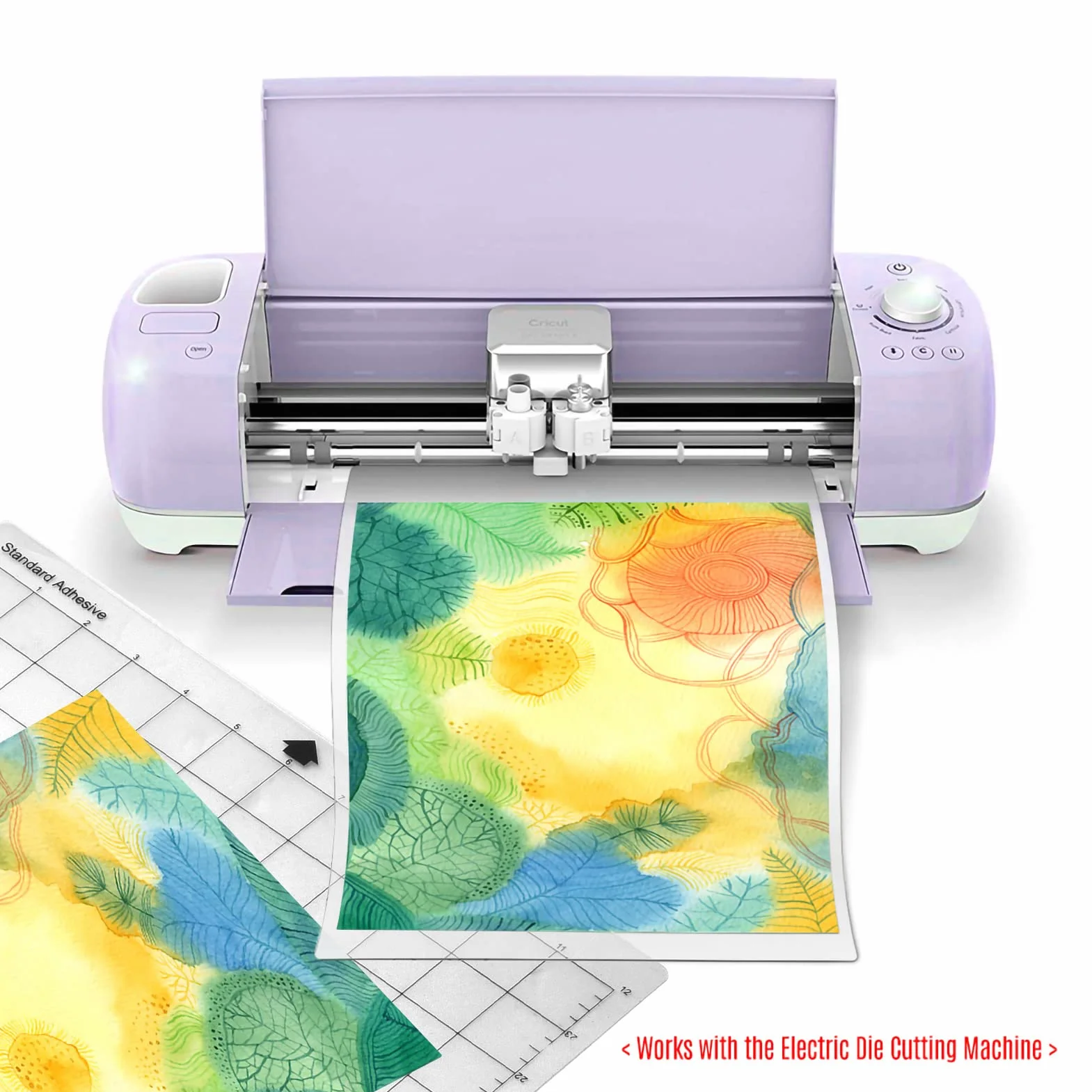 Tappetino da Taglio Adesivo Trasparente con Griglia di Misurazione per Silhouette Cameo Explore 3PCS