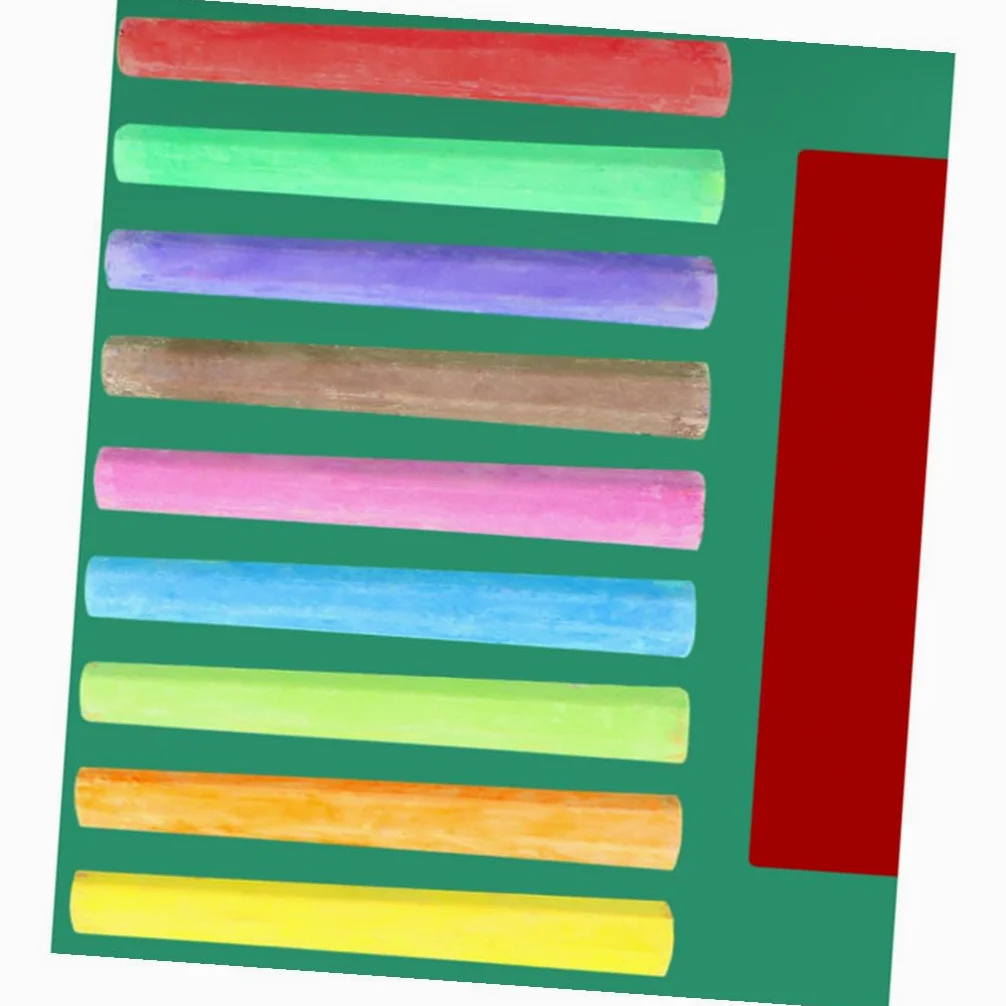 Gessetti Colorati senza Polvere per Lavagna Forma Esagonale, 3 Confezioni, per Scuola e Feste