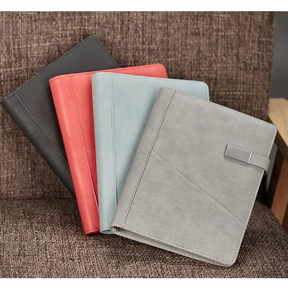 taccuini e diari Confezione Regalo Per Notebook Set Di Notebook Con Fibbia Portatile Multifunzione Di Personalità Semplice Diario Ispessito Taccuino (Color : Black+pen set)