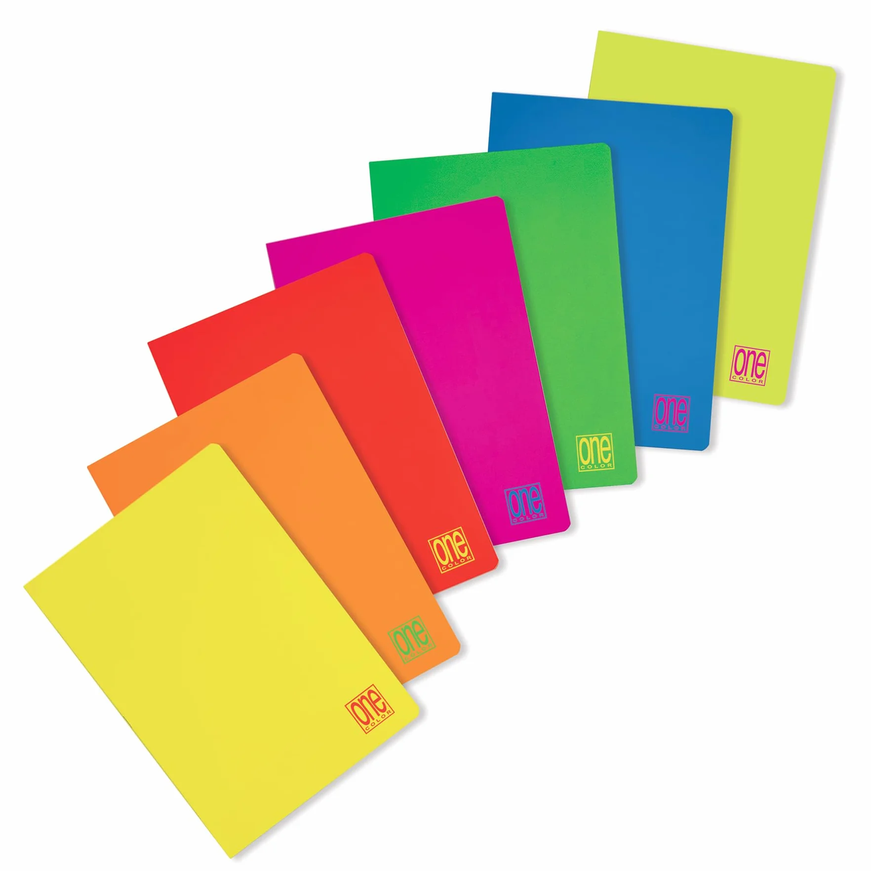 Blasetti One Color FLUO Quaderno A4 Maxi 10 Pezzi Carta 80gr Rigatura 5M Quadretti 5mm