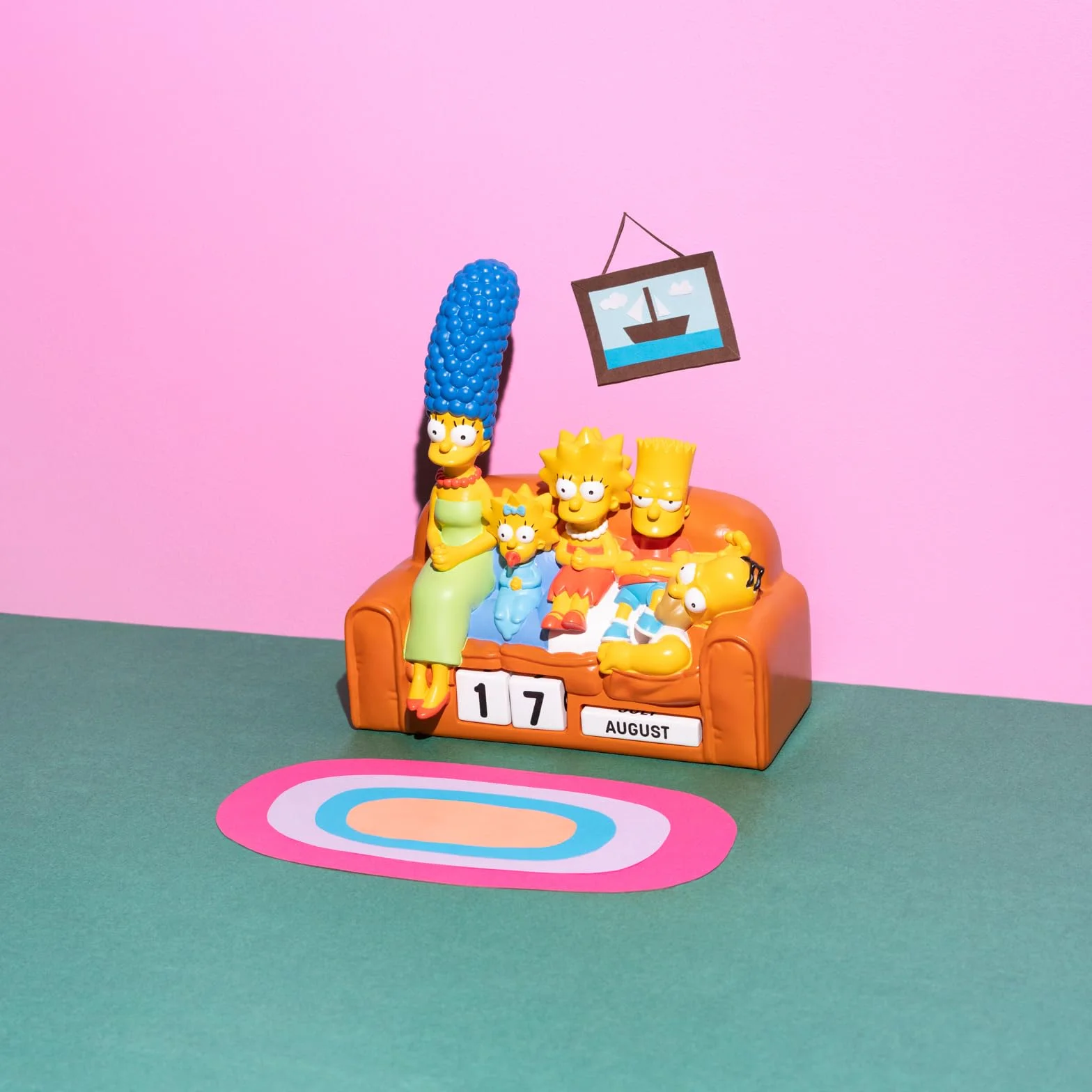 Grupo Erik Calendario Perpetuo The Simpsons 3D - Calendario da Tavolo Perpetuo | Decorazione da Scrivania per Fans 12 × 11,7 × 7,7 cm