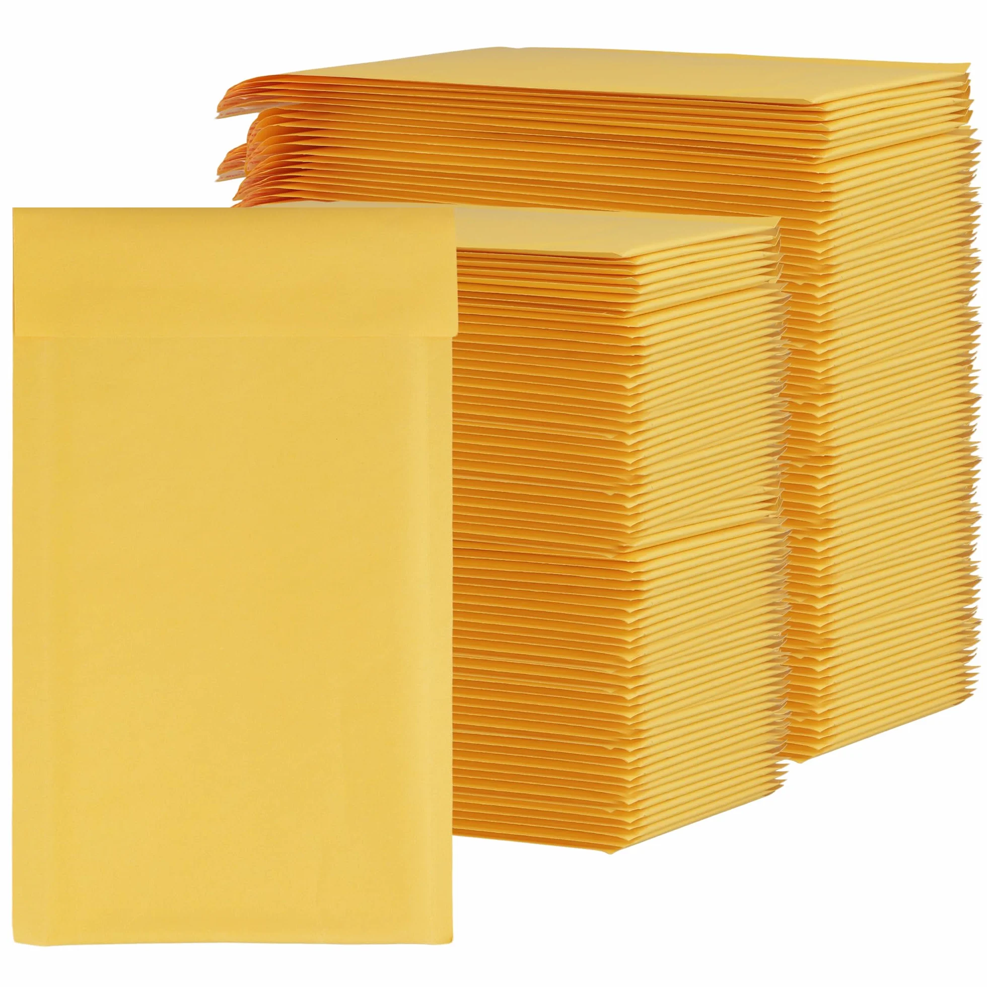 120 buste imbottite per spedizioni, lettere, gioielli, 15 x 29 cm, colore giallo