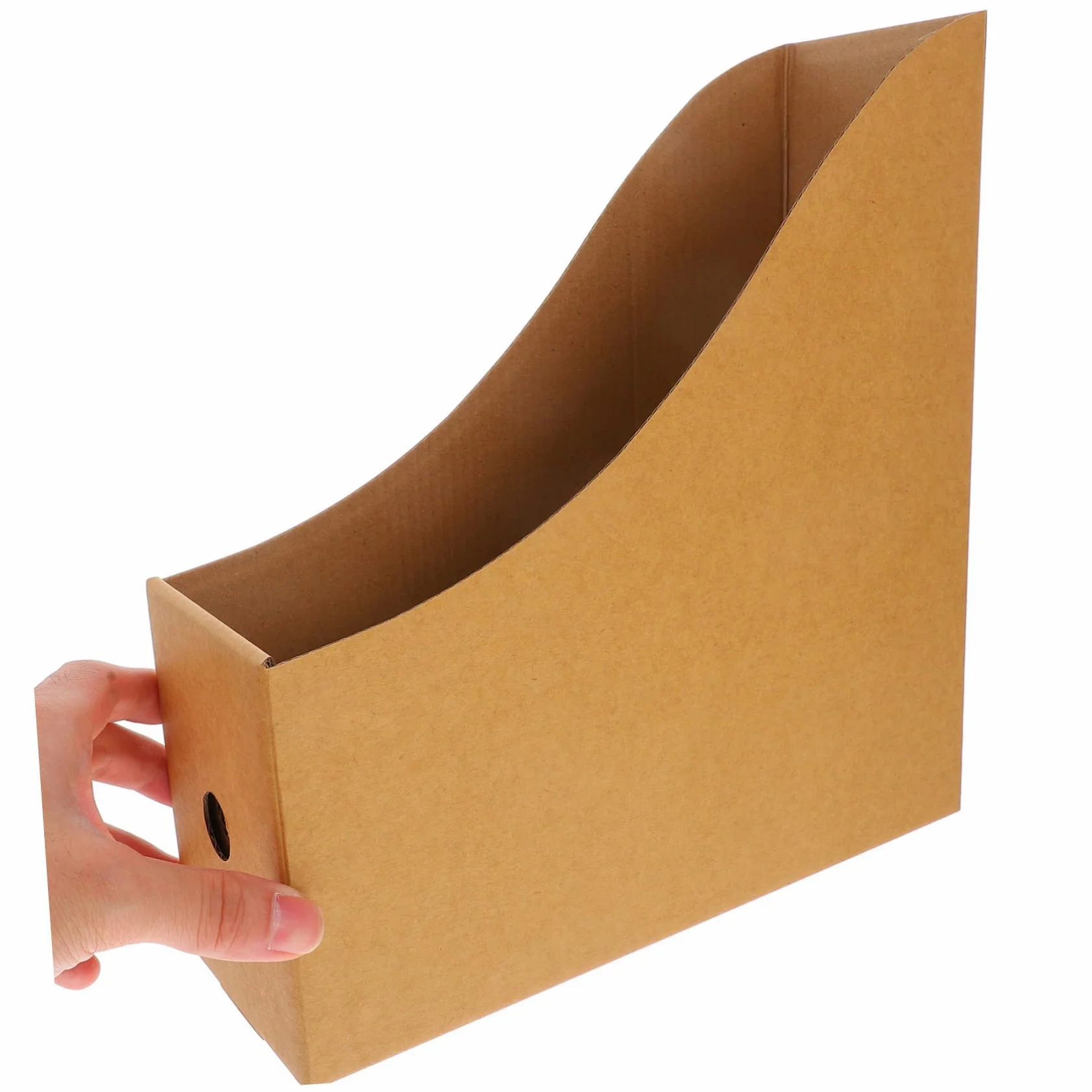 STOBOK 8pezzi Forniture Per Ufficio e Cancelleria Porta Riviste Portadocumenti in Carta Kraft Organizer Da Scrivania Scatola Portadocumenti Contenitori Per Libri Organizer Per Conservazio