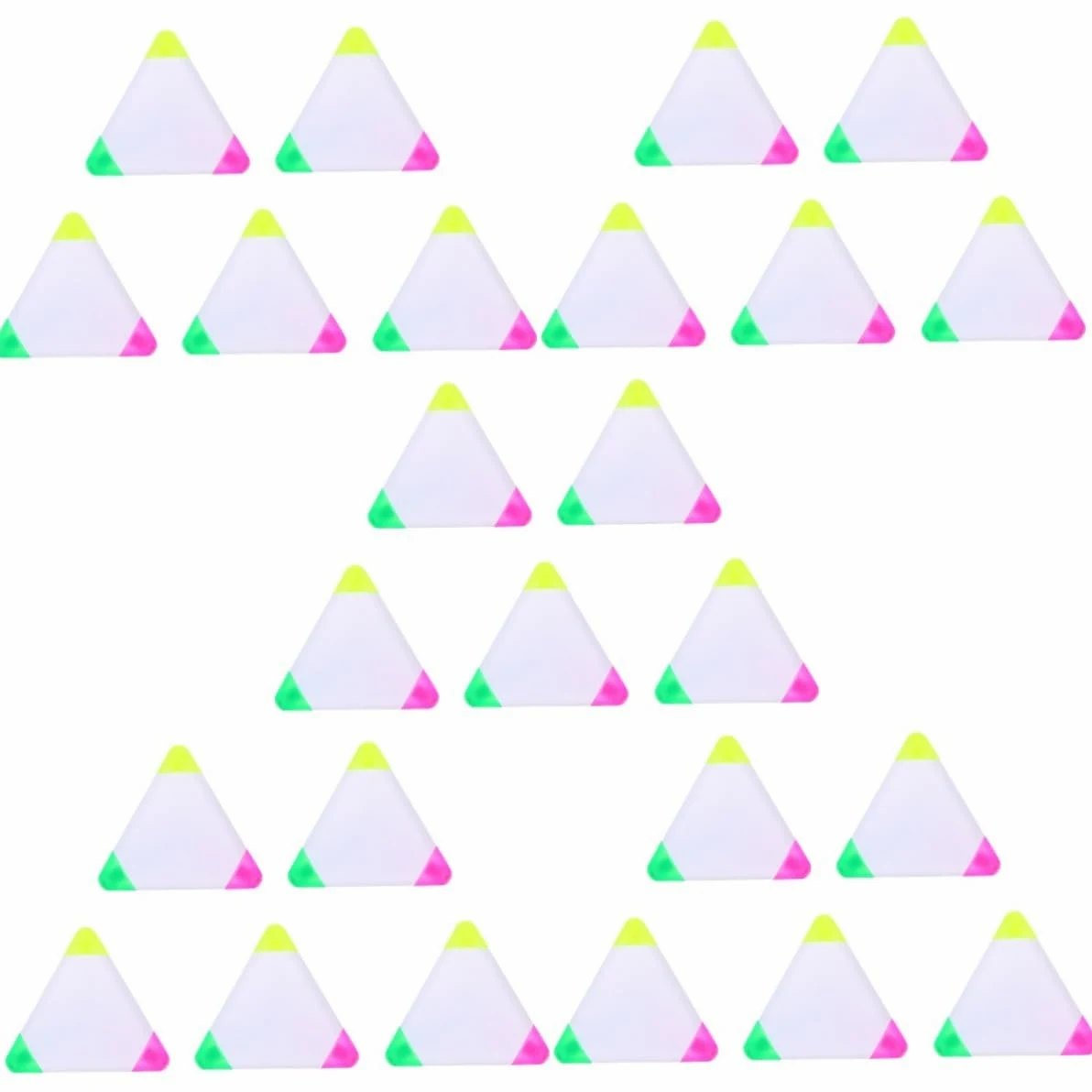 jojofuny 5 Set Evidenziatore Pennarelli Fluorescenti Da Disegno Pennarelli Evidenziatori Fluorescenti Triangolari Penna Colorata e Penne Colorate 5 pezzi*5