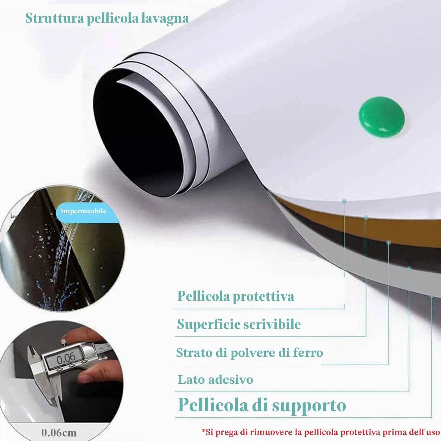 Foglio Lavagna Cancellabile Bianca,120 × 240cm Adesiva Lavagna Magnetica da parete, Pellicola per lavagna flessibile, per Educatori, Scuole Domestiche, Aule, Uffici
