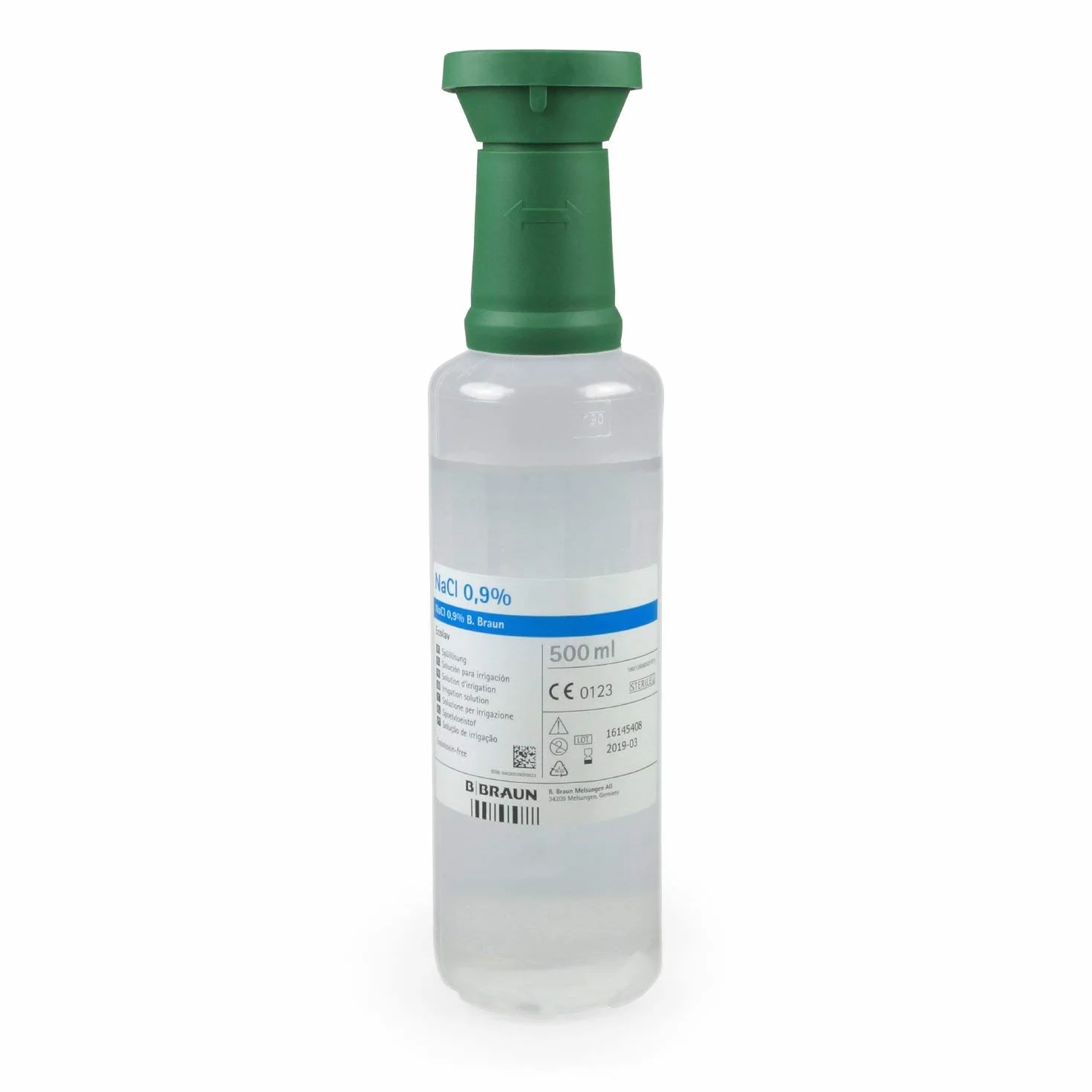 MedX5 Lavaggio oculare d'emergenza 500 ml 0,9% NaCl soluzione salina sterile